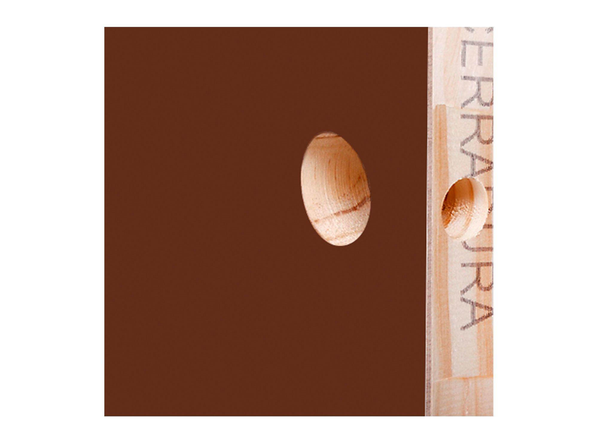 Puerta Interior Sinfonía 75x210 cm Chocolate con perforación Masonite-2