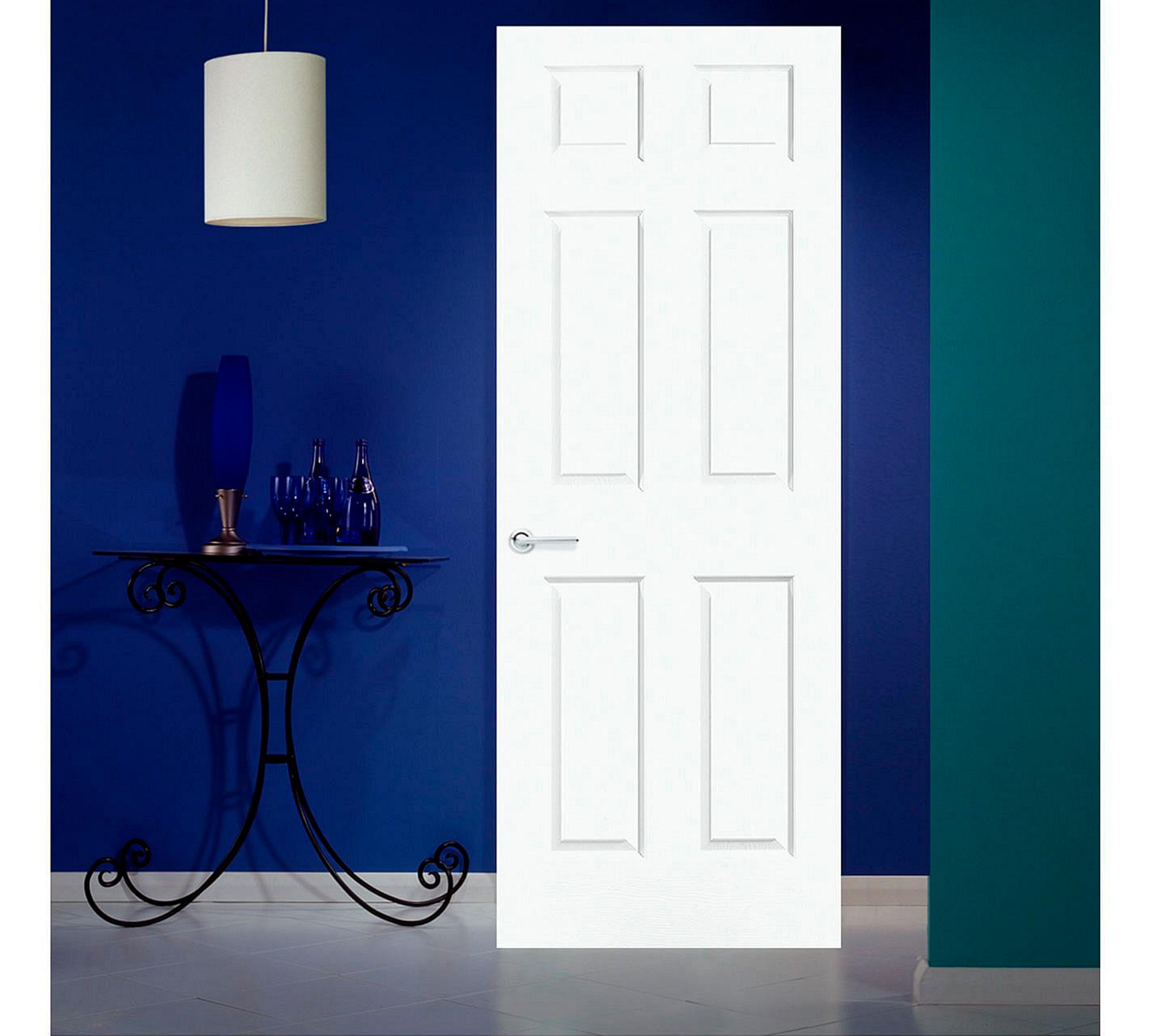 Puerta Interior Sinfonía 75x200 cm Blanca con perforación-0