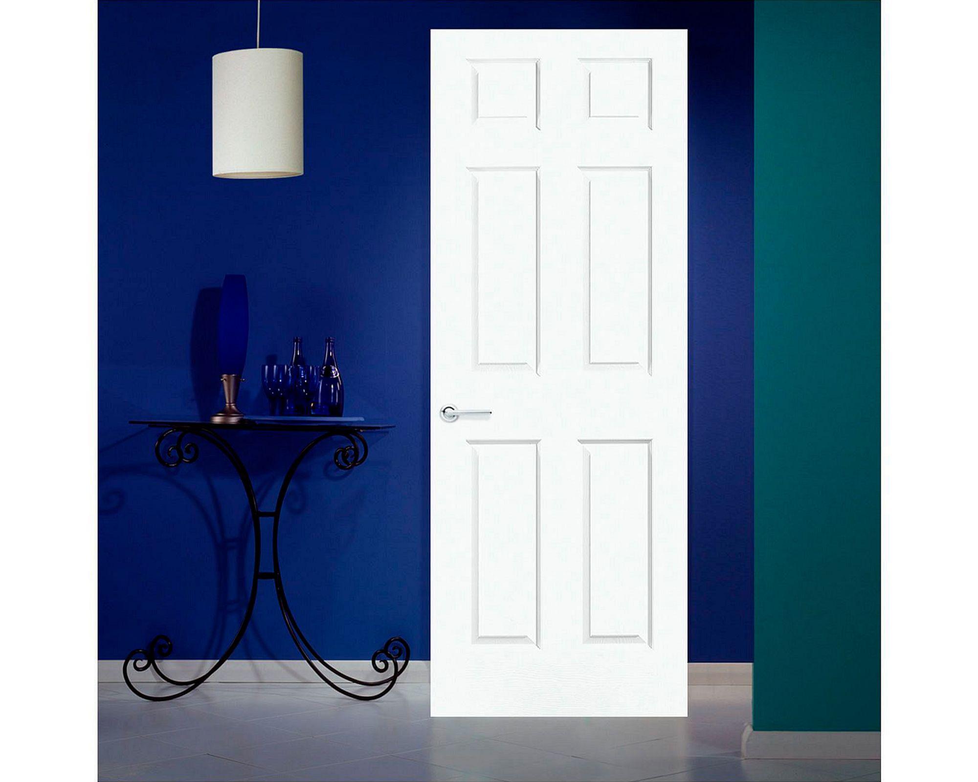 Puerta Interior Sinfonía 75x200 cm Blanca con perforación-0