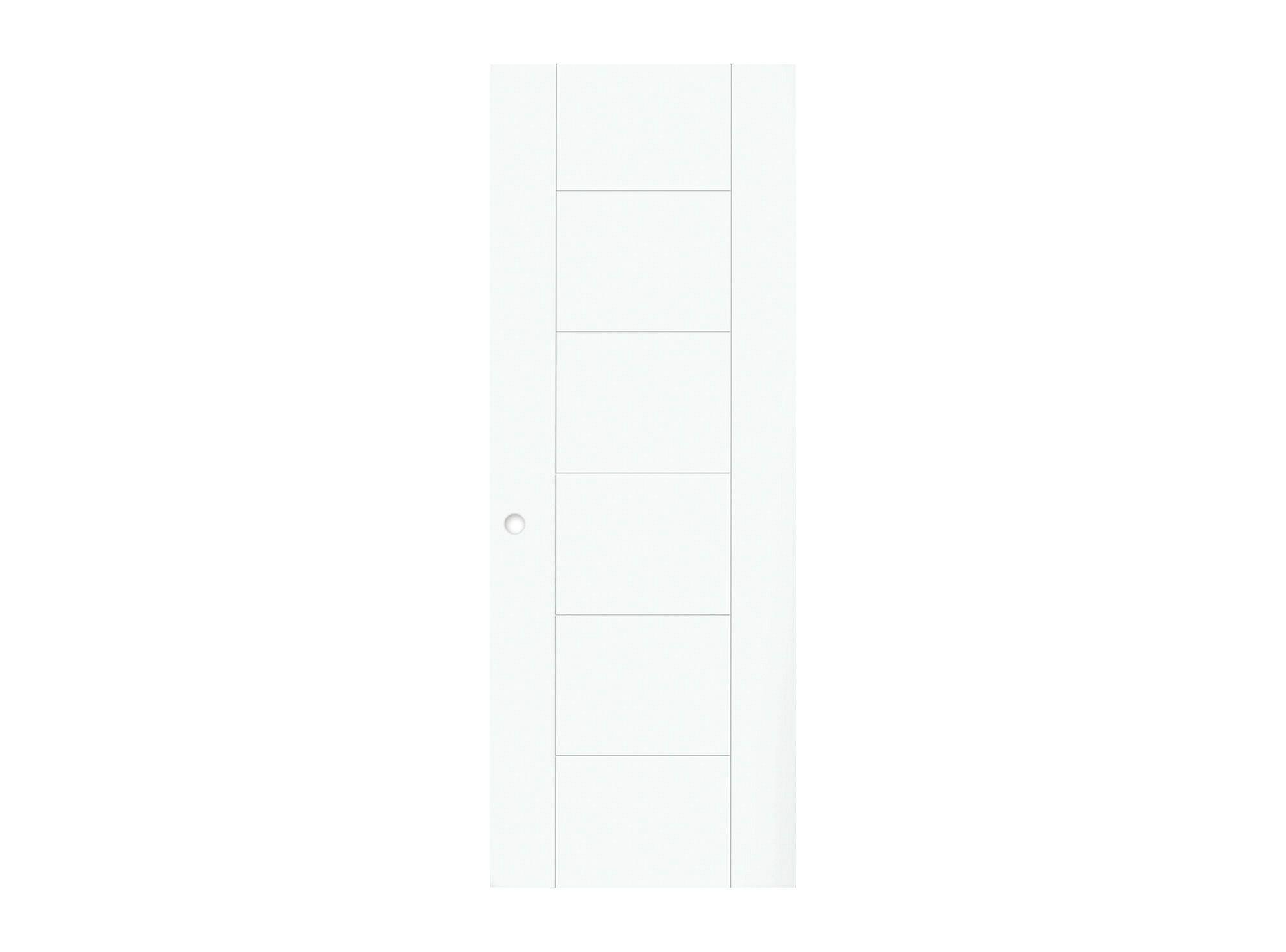 Puerta Interior Amparo 75x200 cm Blanca con perforación Masonite-1