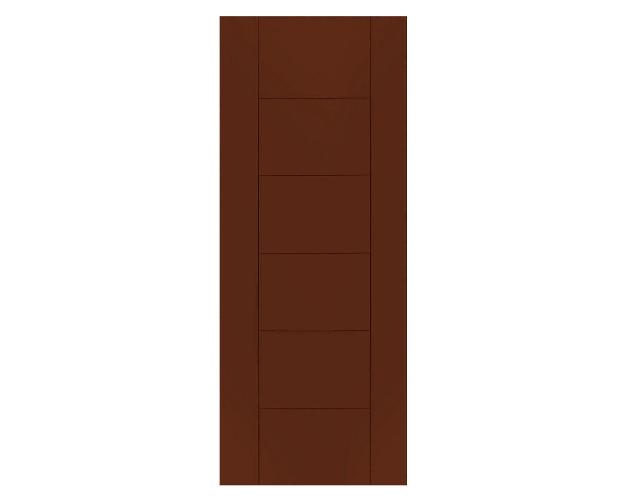 Puerta Interior Amparo 60x200 cm Chocolate sin perforación Masonite-1