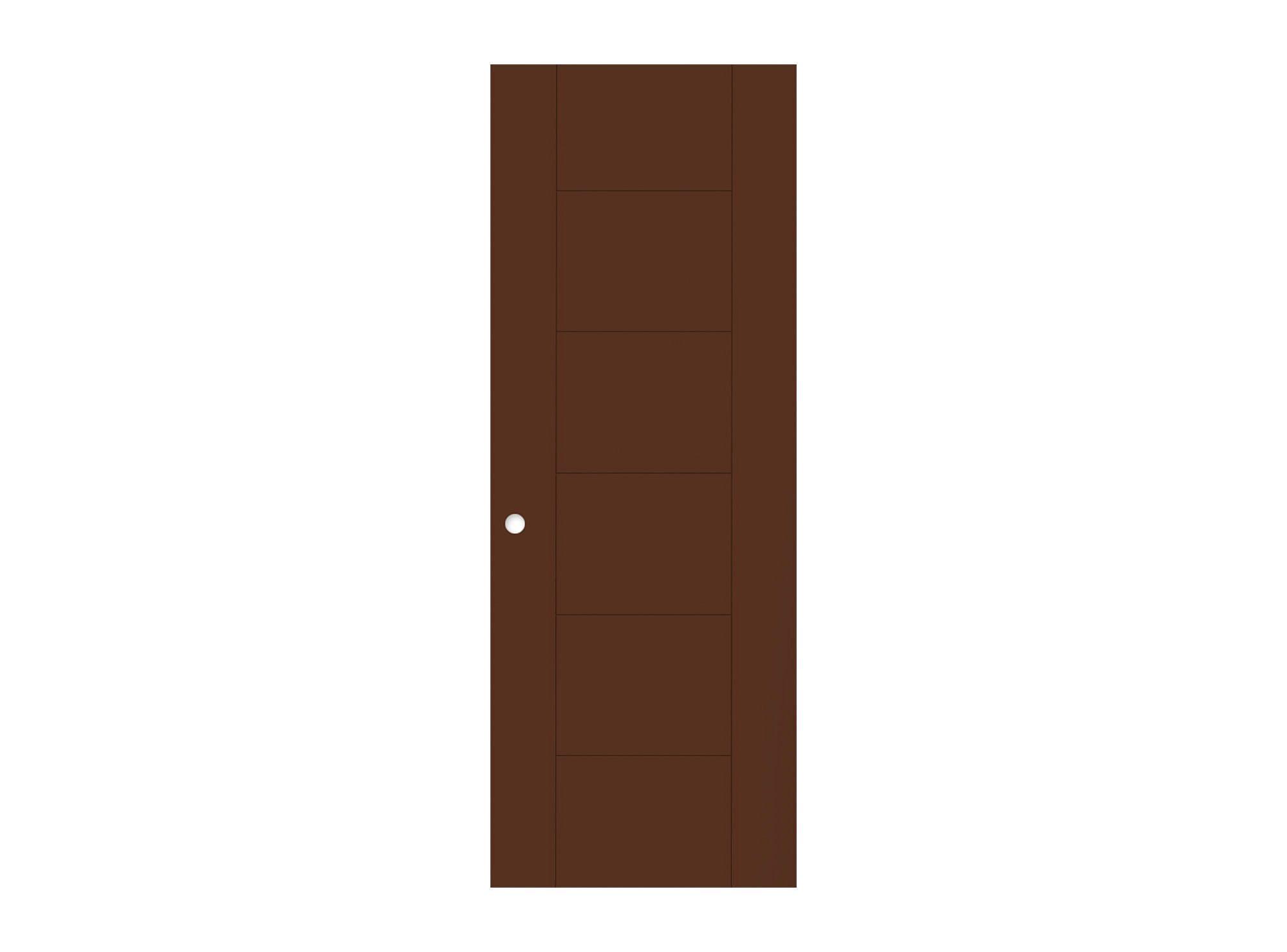 Puerta Interior Amparo 75x200 cm Chocolatecon perforación Masonite-1