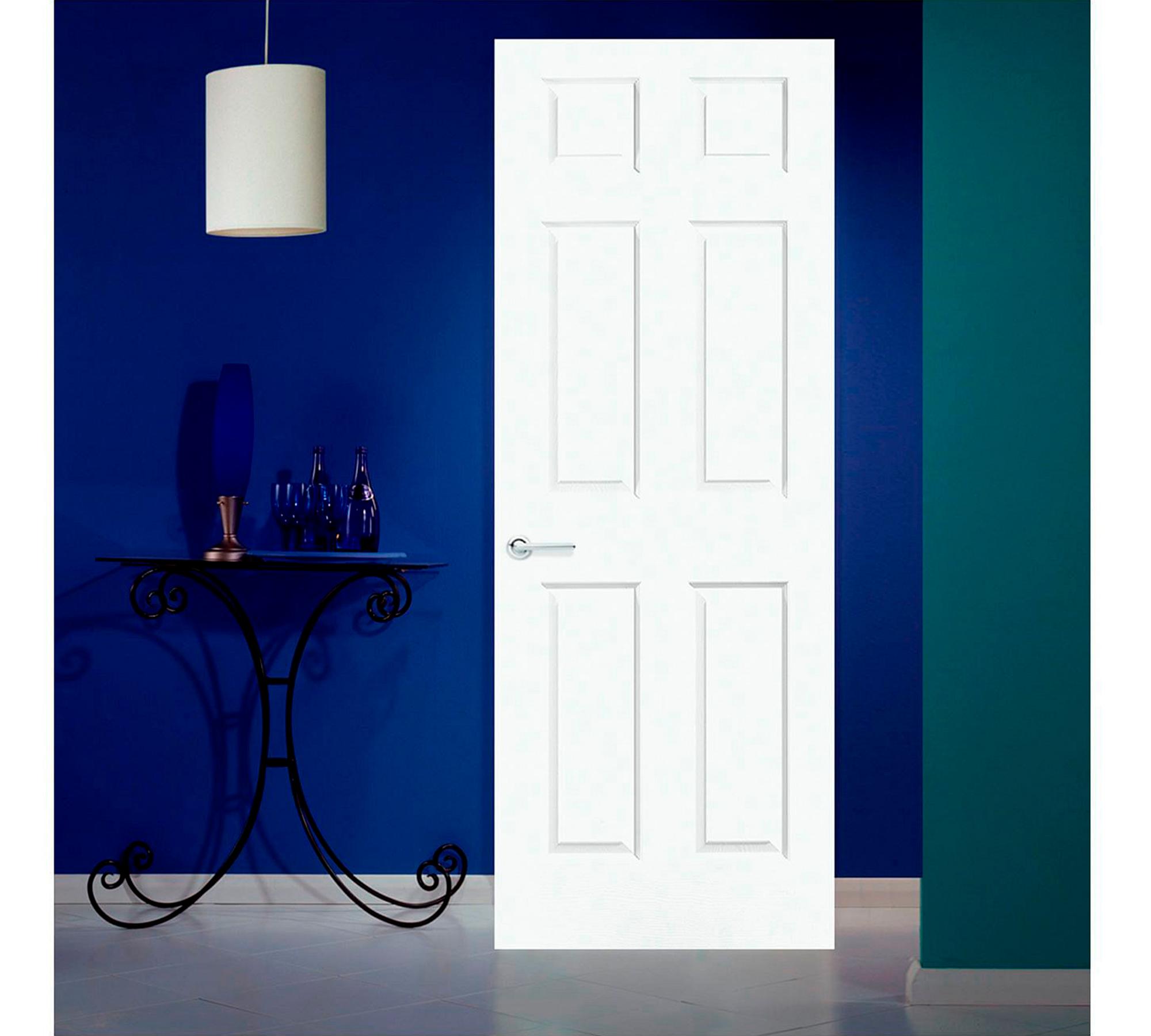 Puerta Interior Sinfonía 85x200 cm Blanca sin perforación Masonite-0