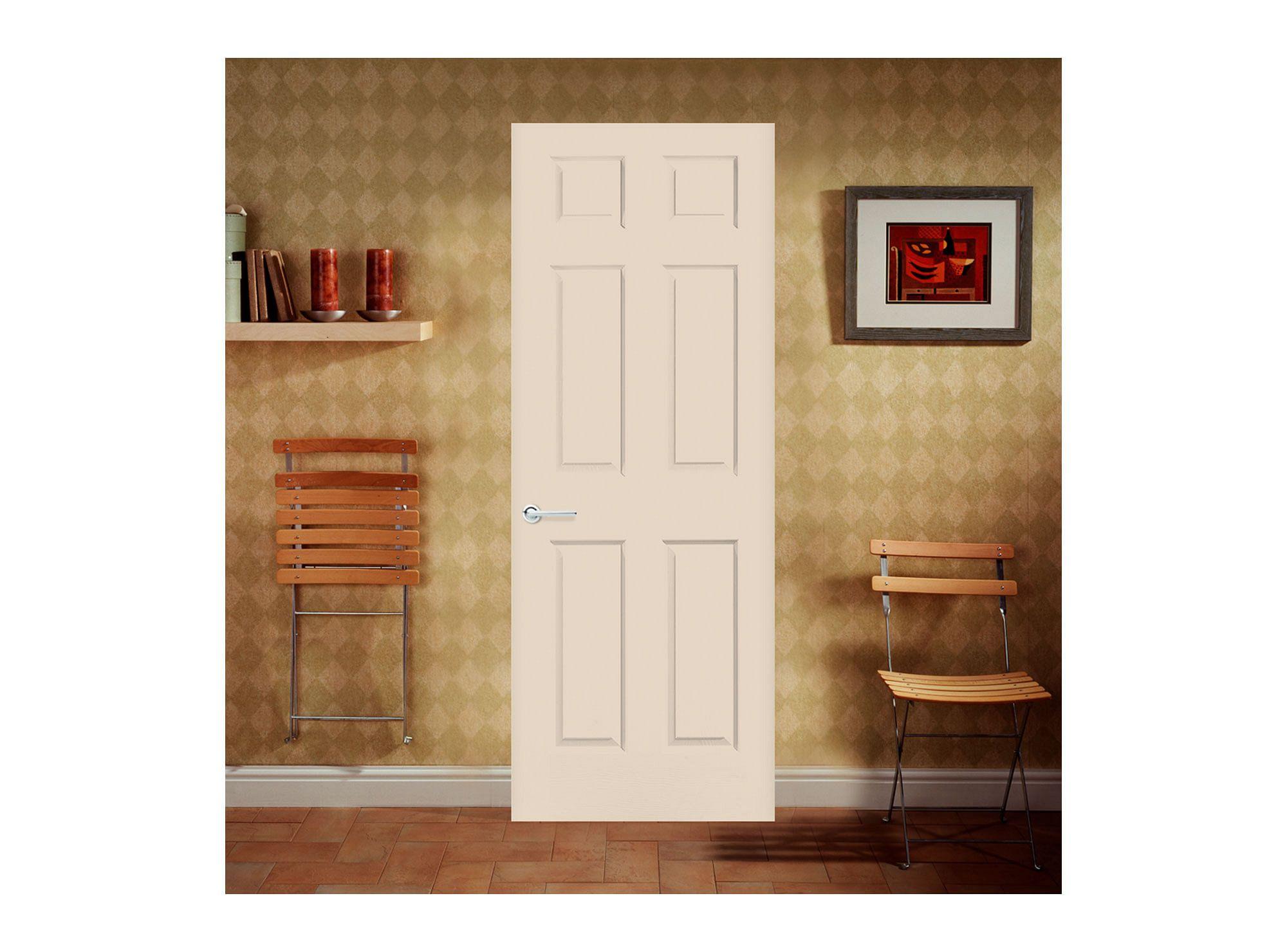 Puerta Interior Sinfonía 60x200 cm Beige sin perforación Masonite-0
