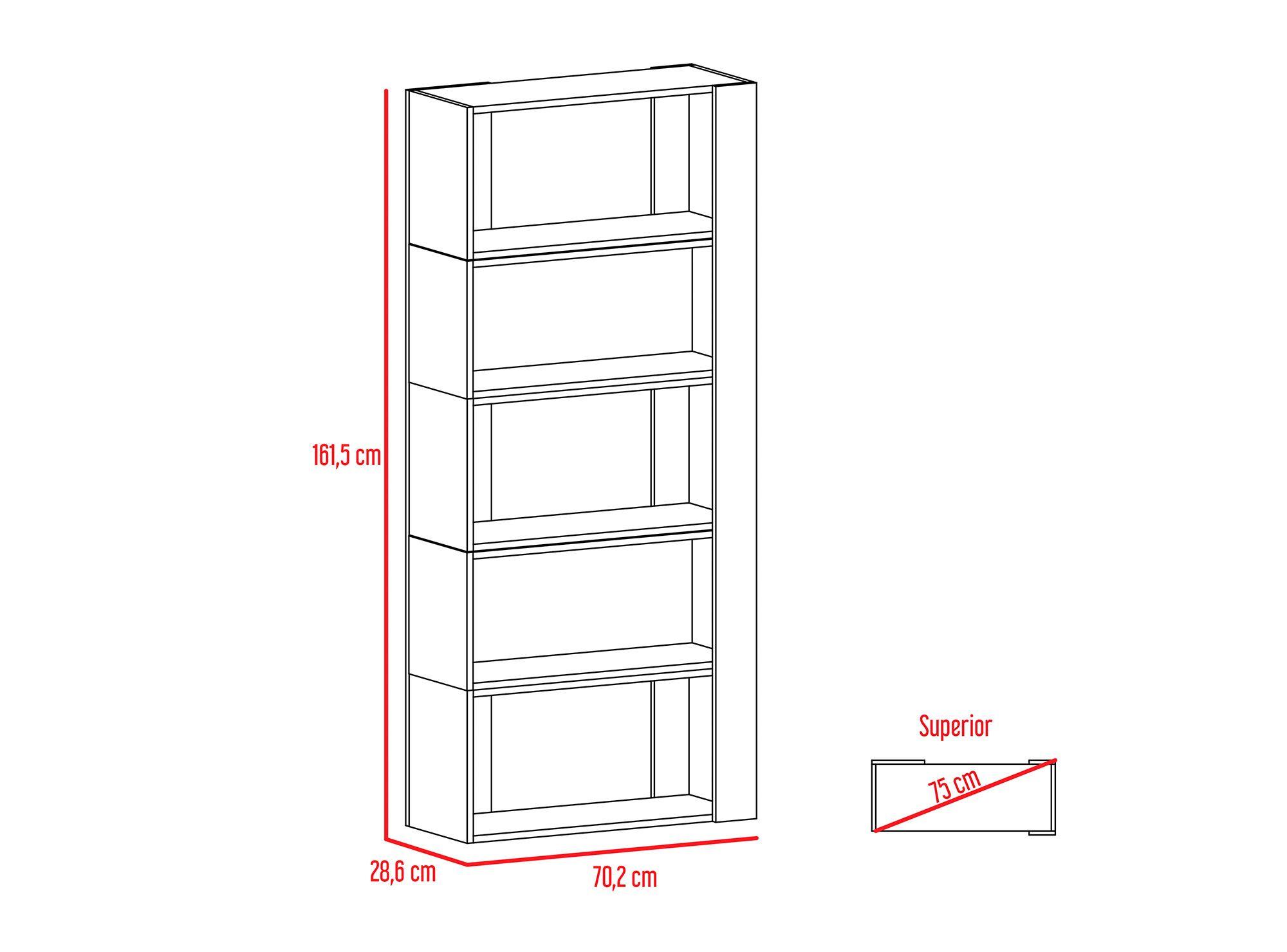 Bar esquinero Syrah + biblioteca Beijing coñac/blanco TuHome-4