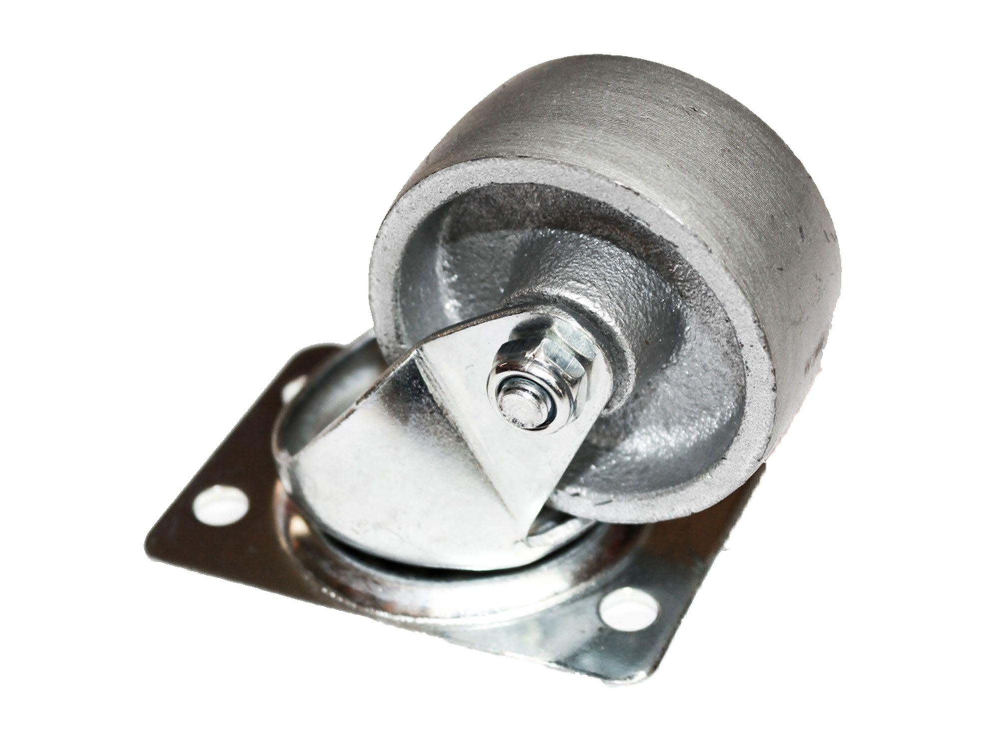 Rueda 50 mm placa gris Gevemac-2