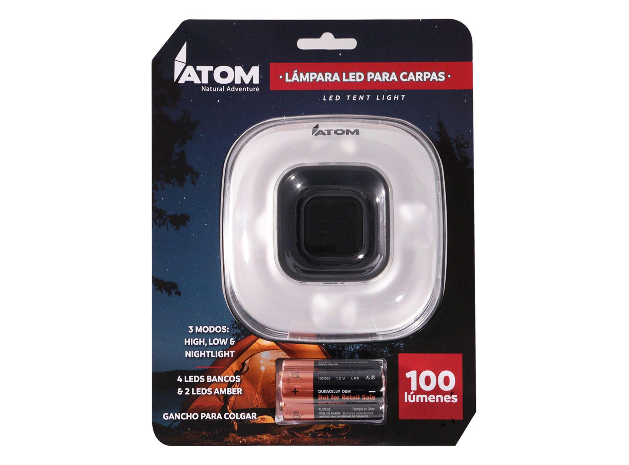 Lámpara LED 100 lúmenes para carpas Atom-2