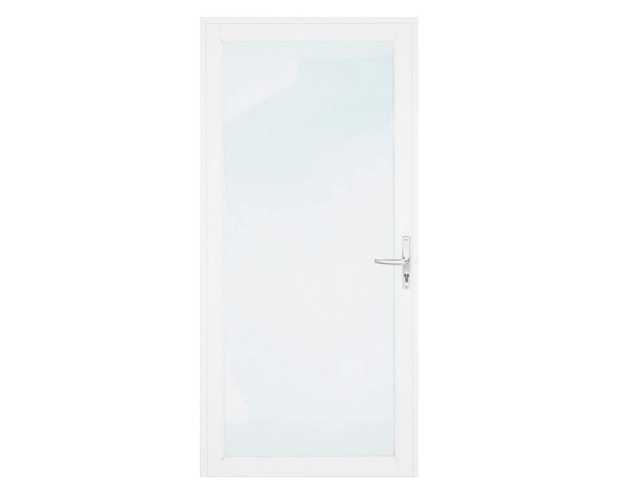 Puerta  vidriada 85x200 cm termopanel izquierda blanca Mundo Glass-0