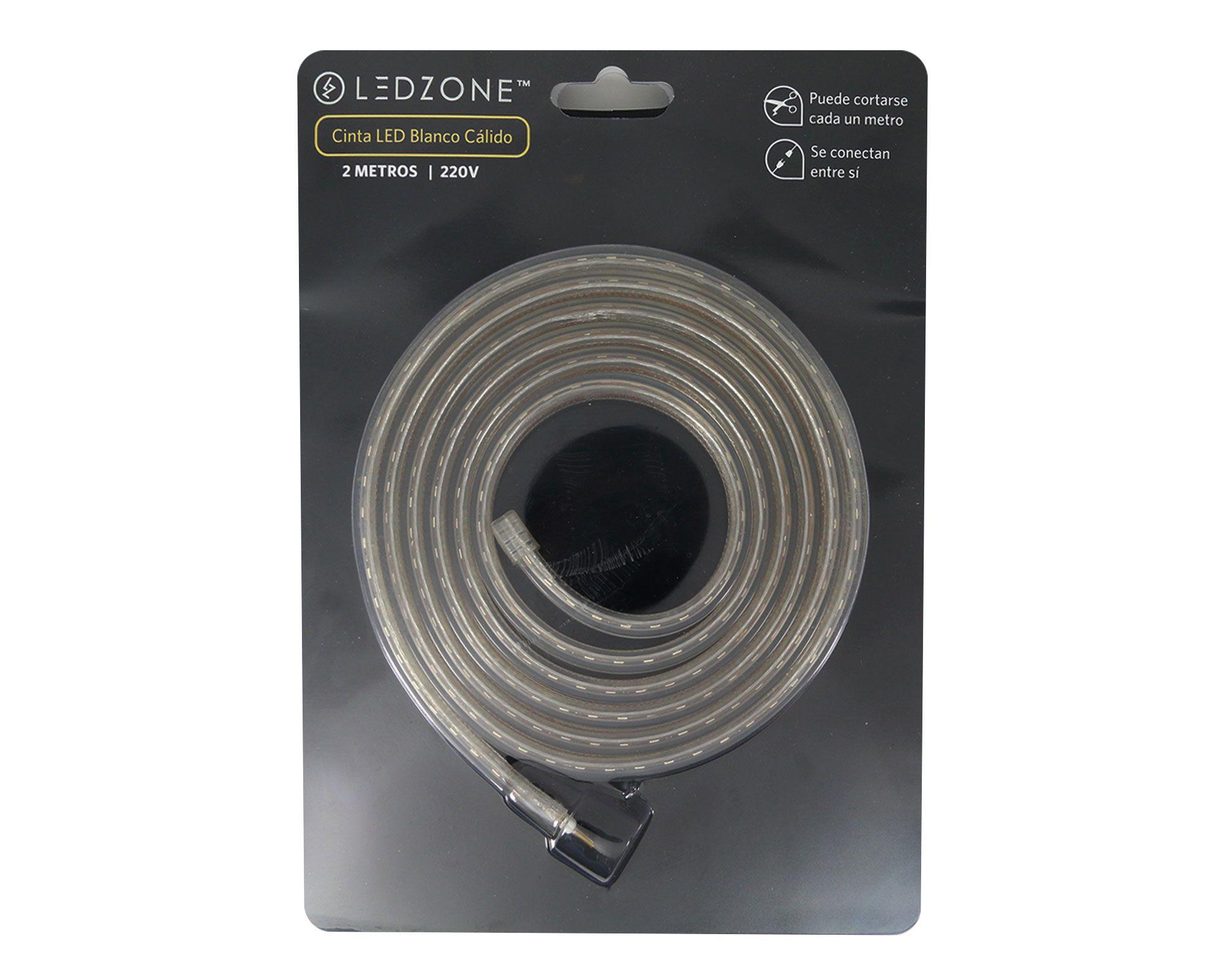 Cinta LED 2 m luz blanco cálido Ledzone-2