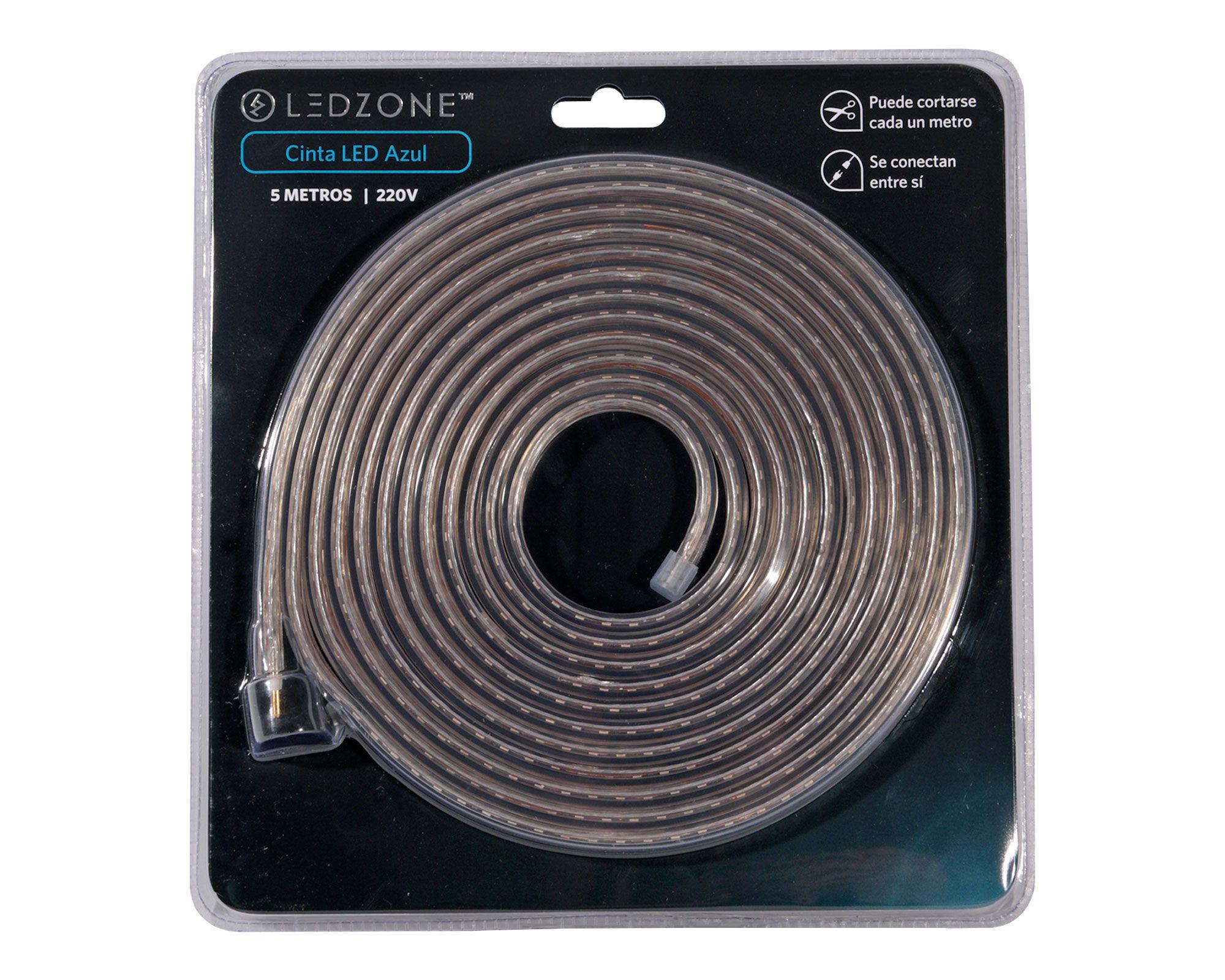Cinta LED 5 m luz azul Ledzone-2