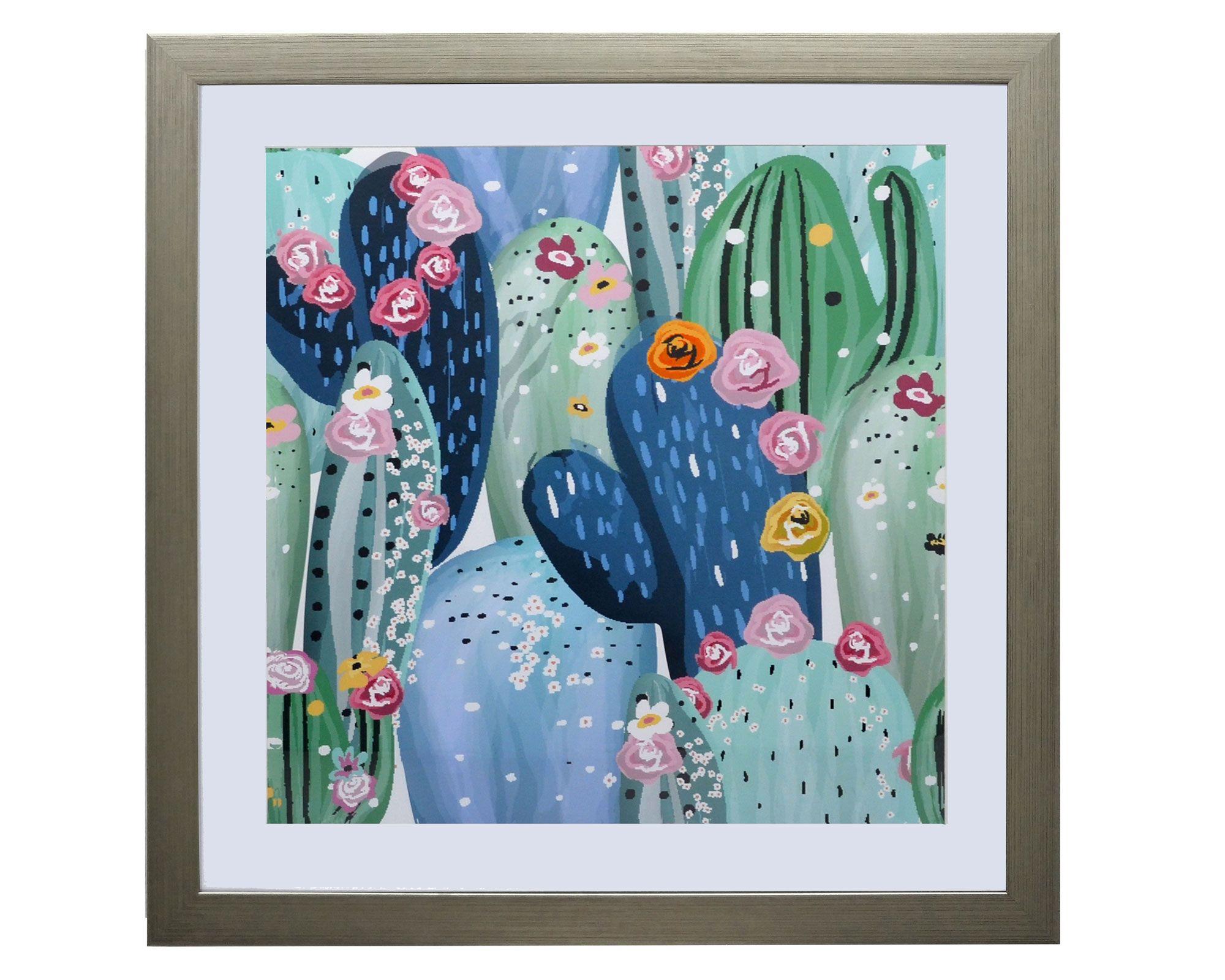 Cuadro 50x50 cm cactus Ronda-0