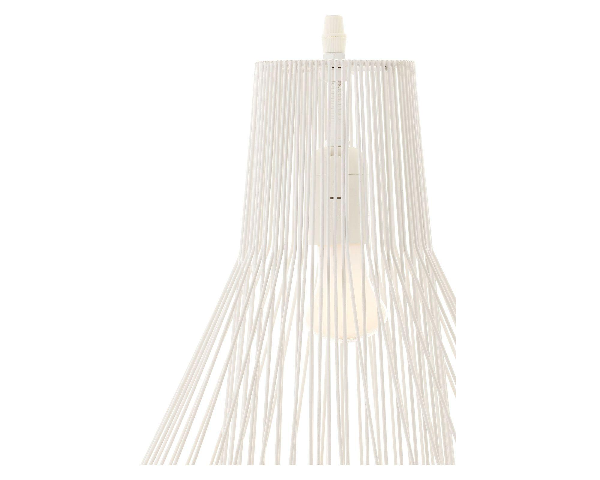 Lámpara colgar 1L E27 Benin blanco/natural Abitare-6