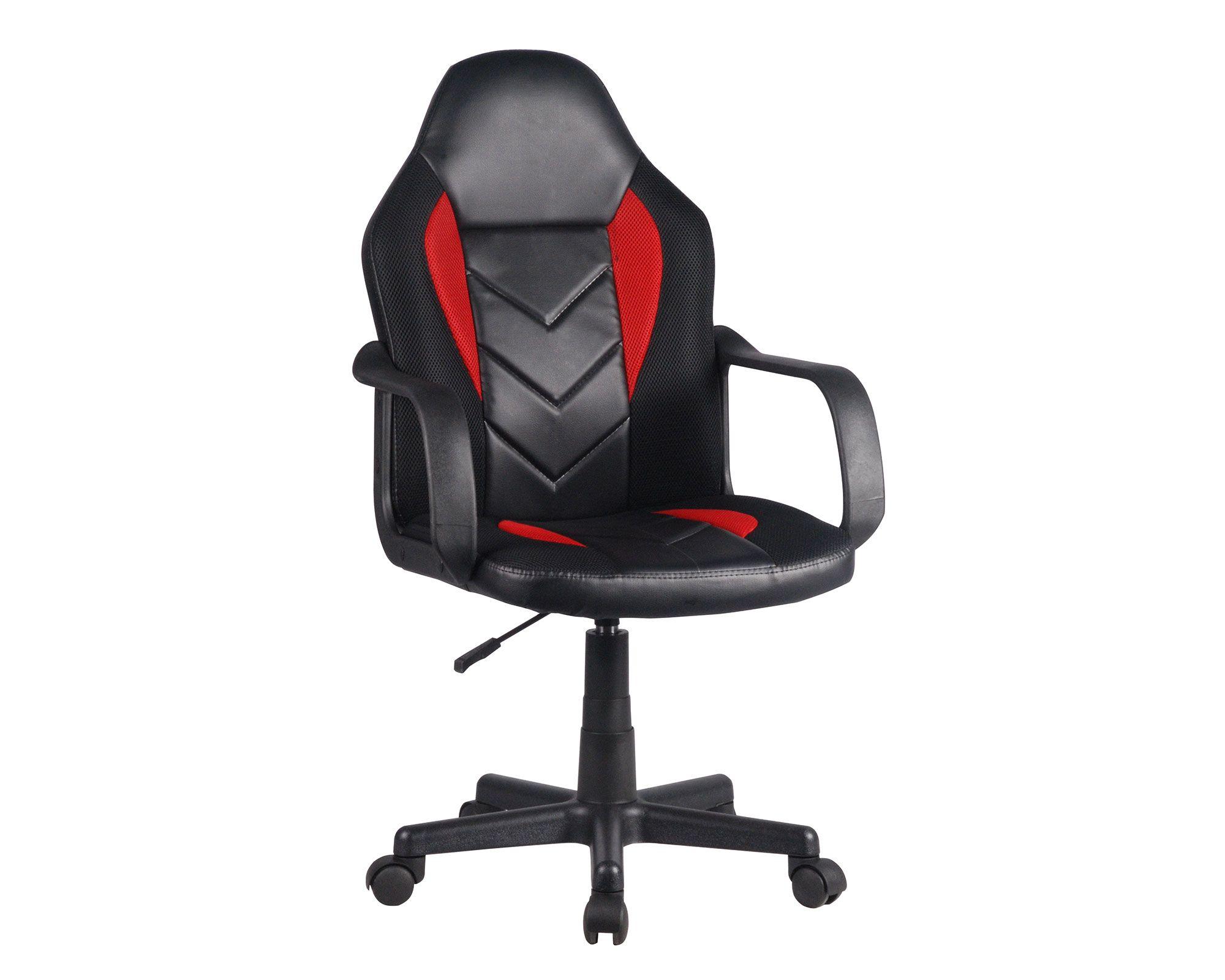 Silla gamer 5238 PR negro rojo M+Design-0