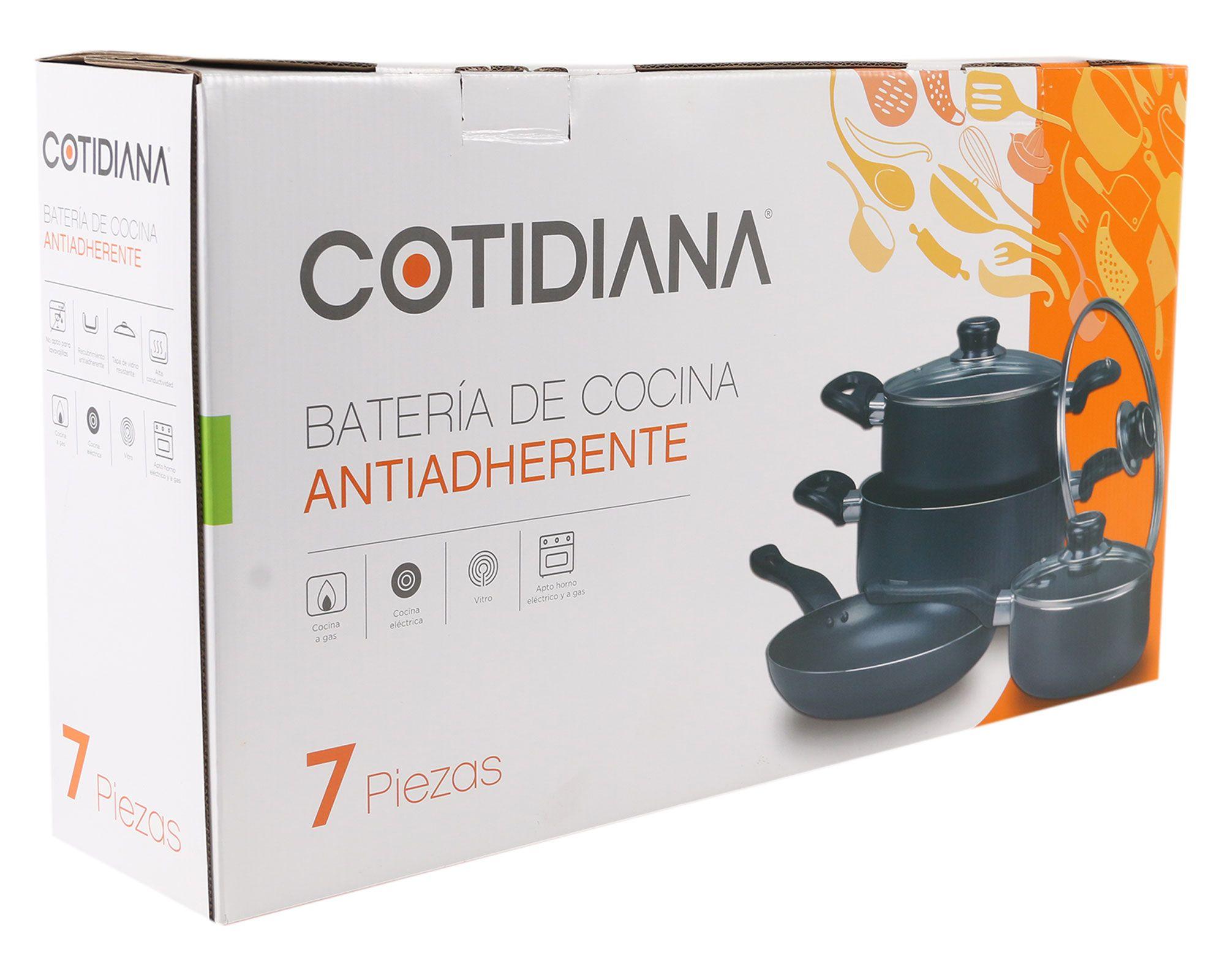 Batería antiadherente 7 piezas Cotidiana-8