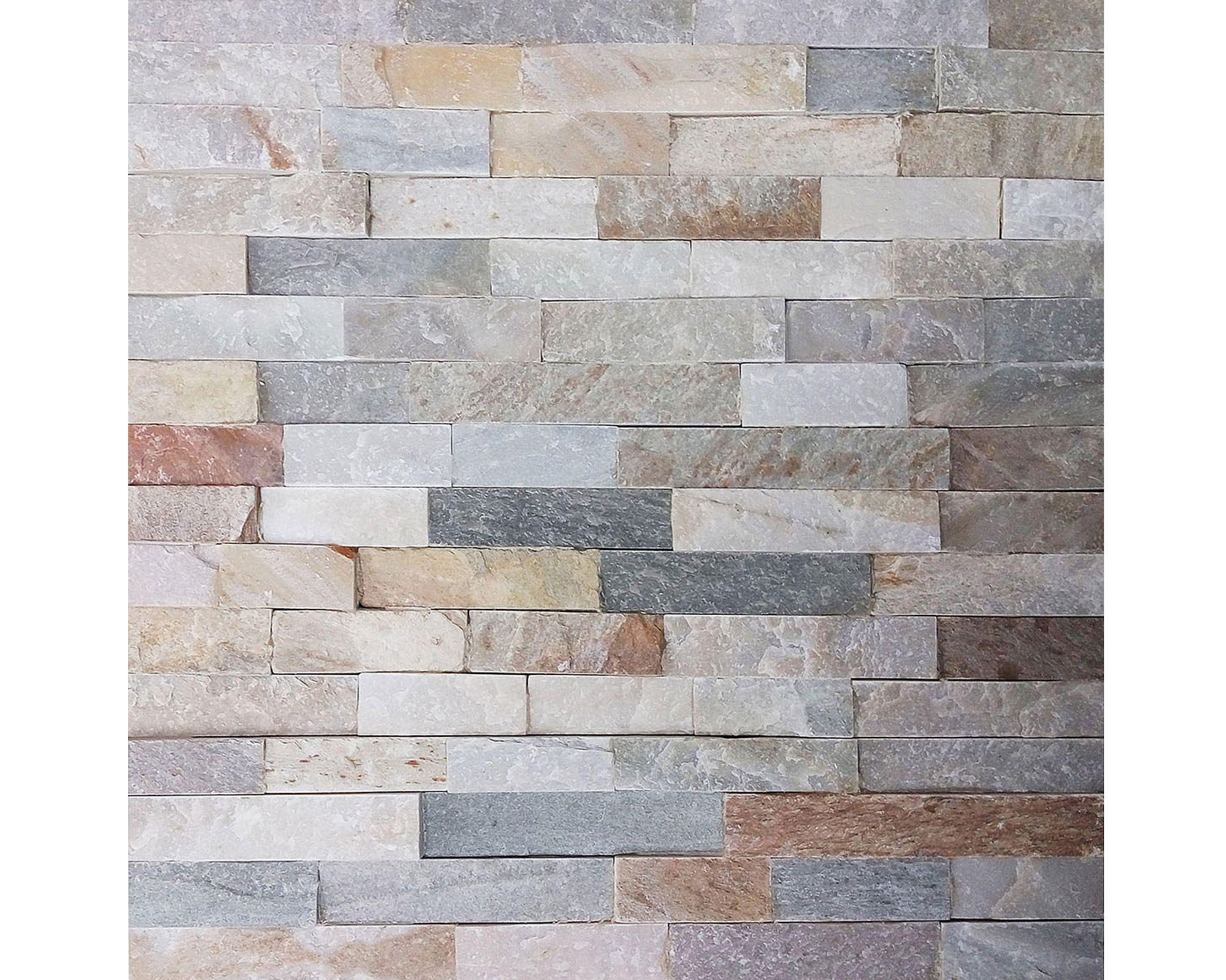 Fachaleta muro 15x60 cm piedra Castella natural 0,72 m2 Petratec-0