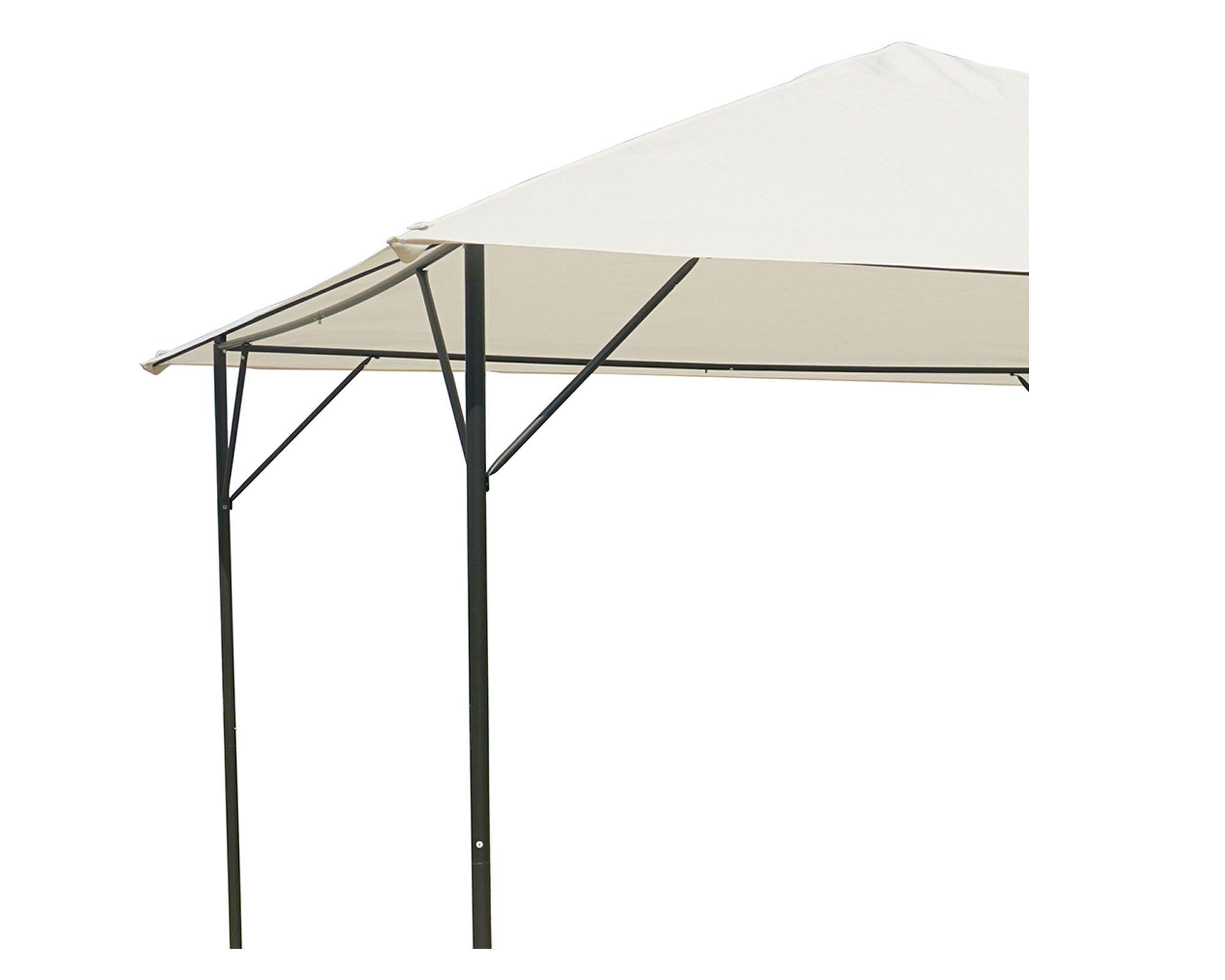 Pérgola 3x3 m básica beige Outzen-3