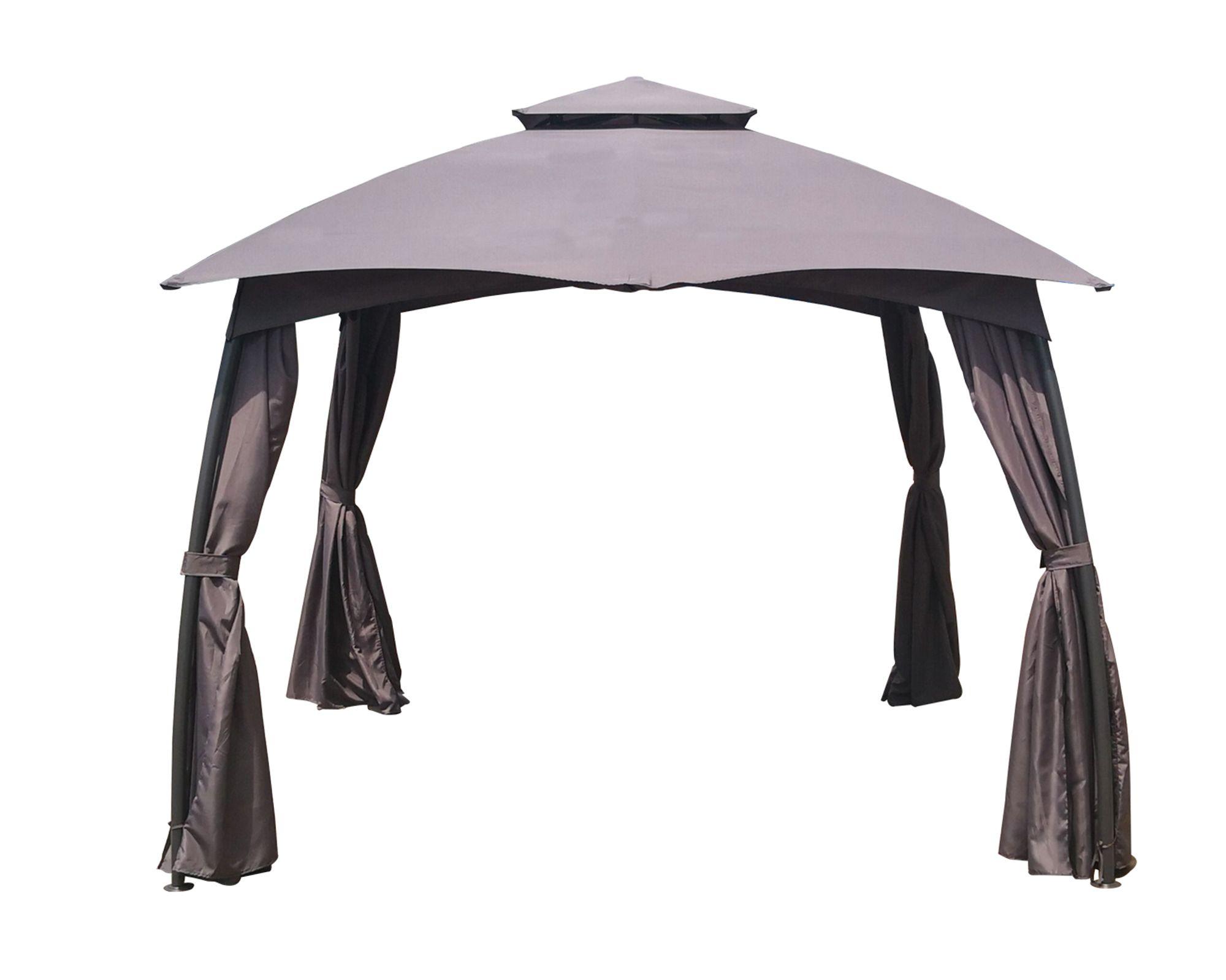Pérgola 3x3 m Boris gris Outzen-1