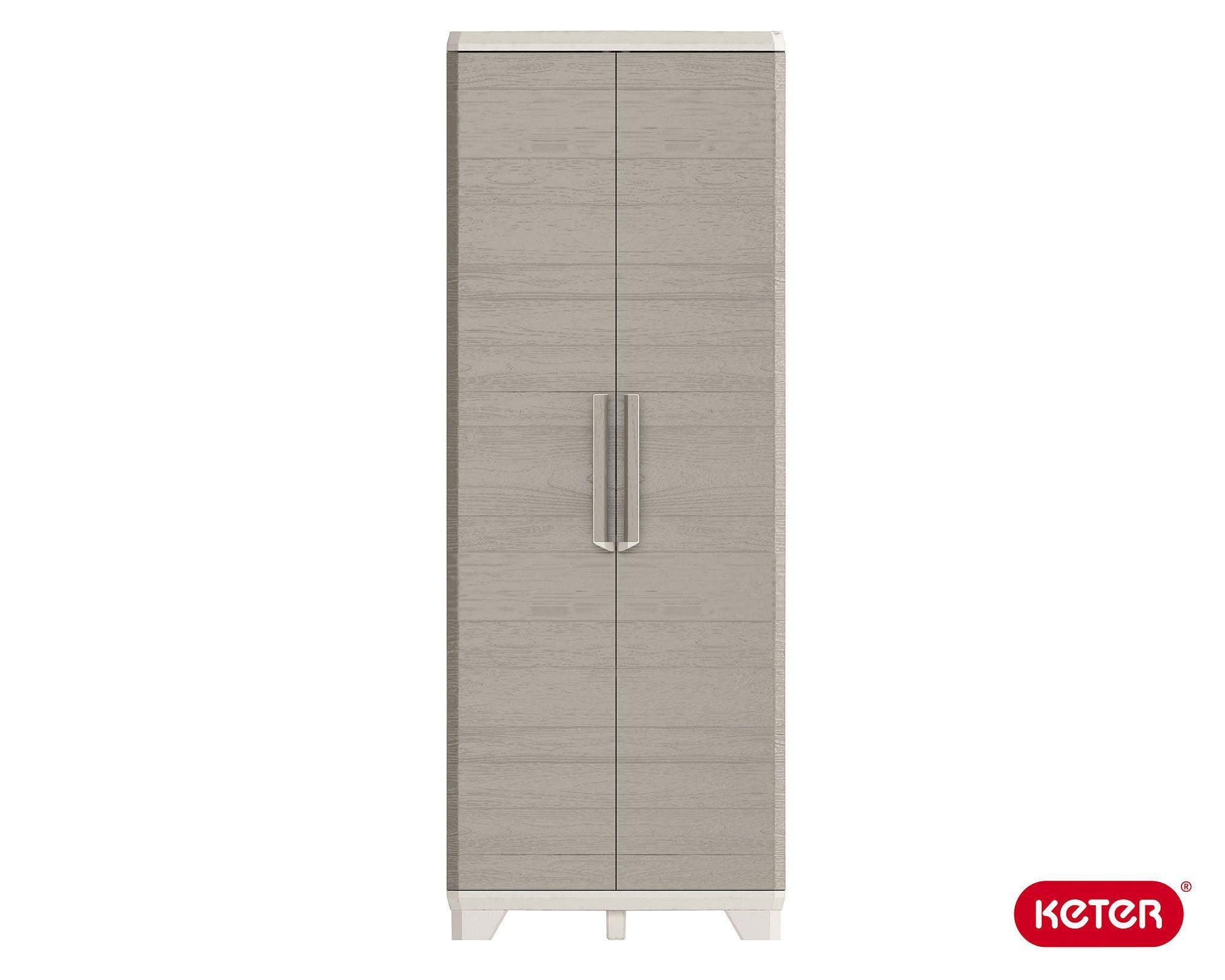 Gabinete jardín 68x39x182 cm Wood grain alto Keter-0