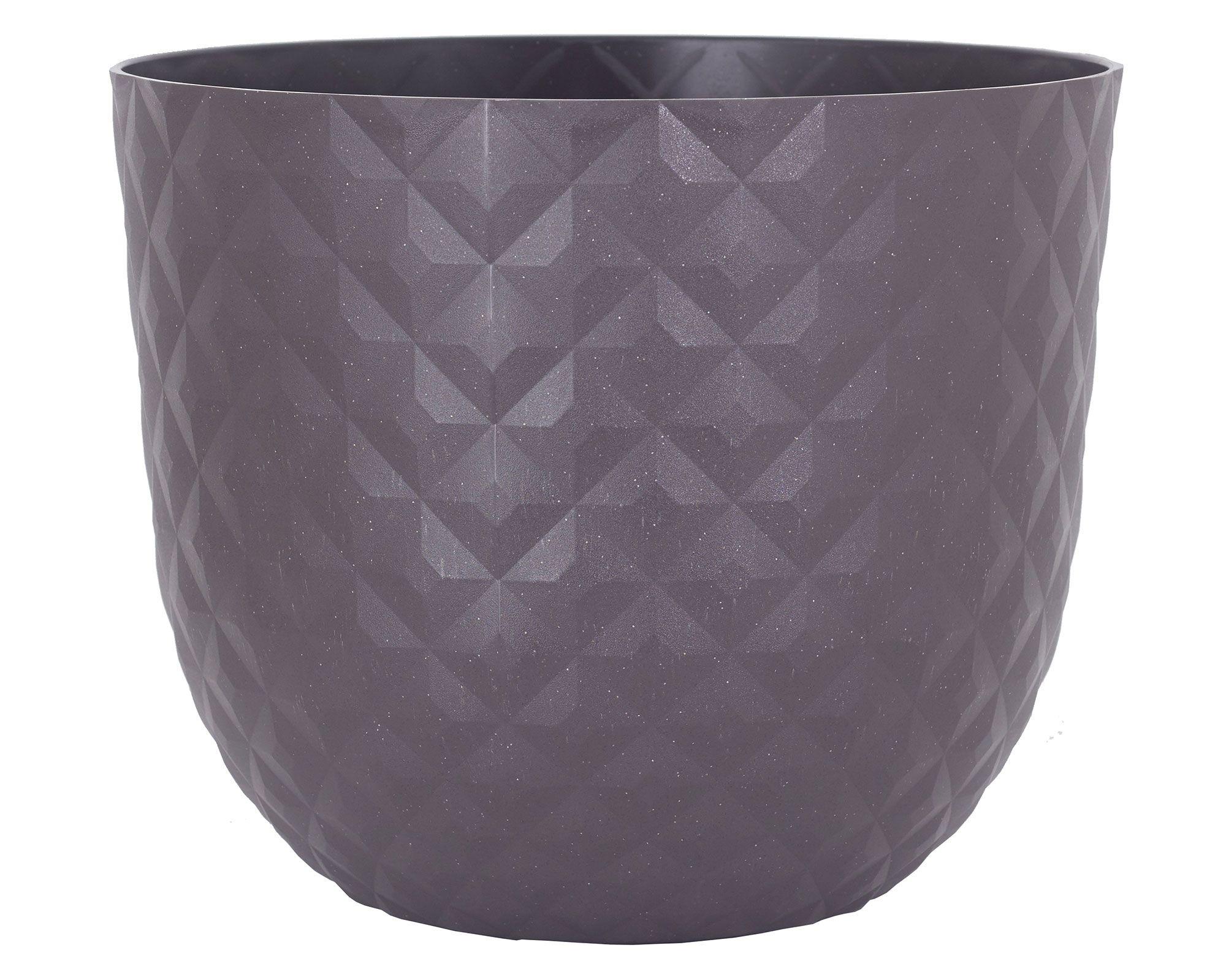 Macetero 30 cm Havana tropical antracita Outzen-0