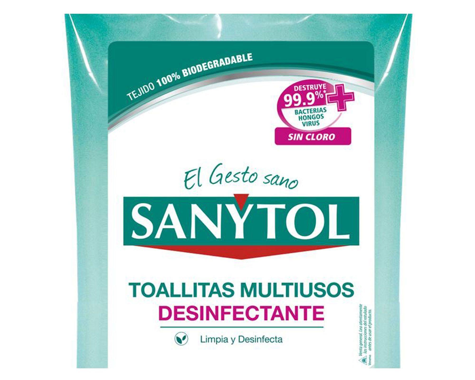 Toalla desinfectante multiuso eucaliptus 72 unidades Sanytol-1