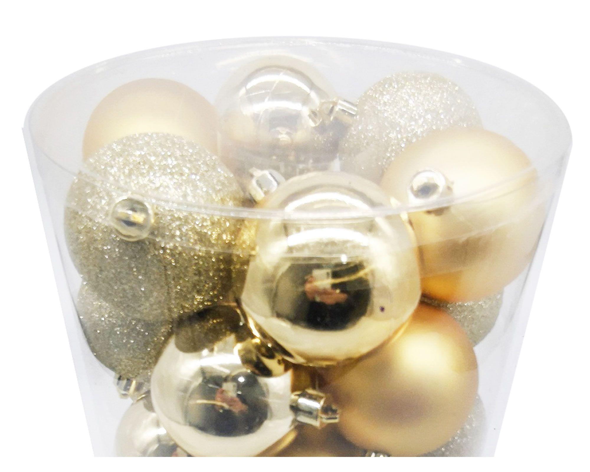 Esfera navidad 6 cm gold 36 unidades-1