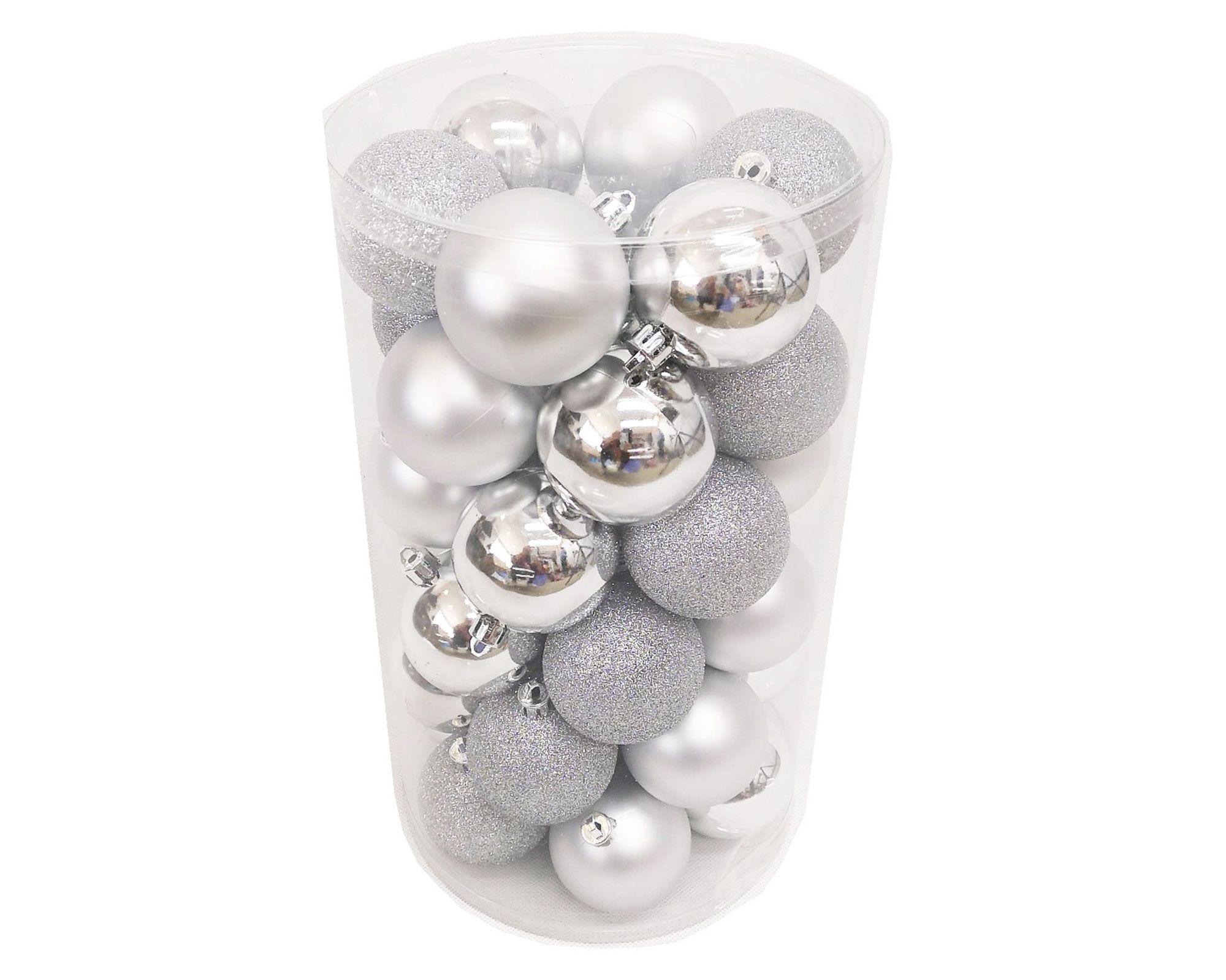 Esfera navidad 6 cm silver 36 unidades-0