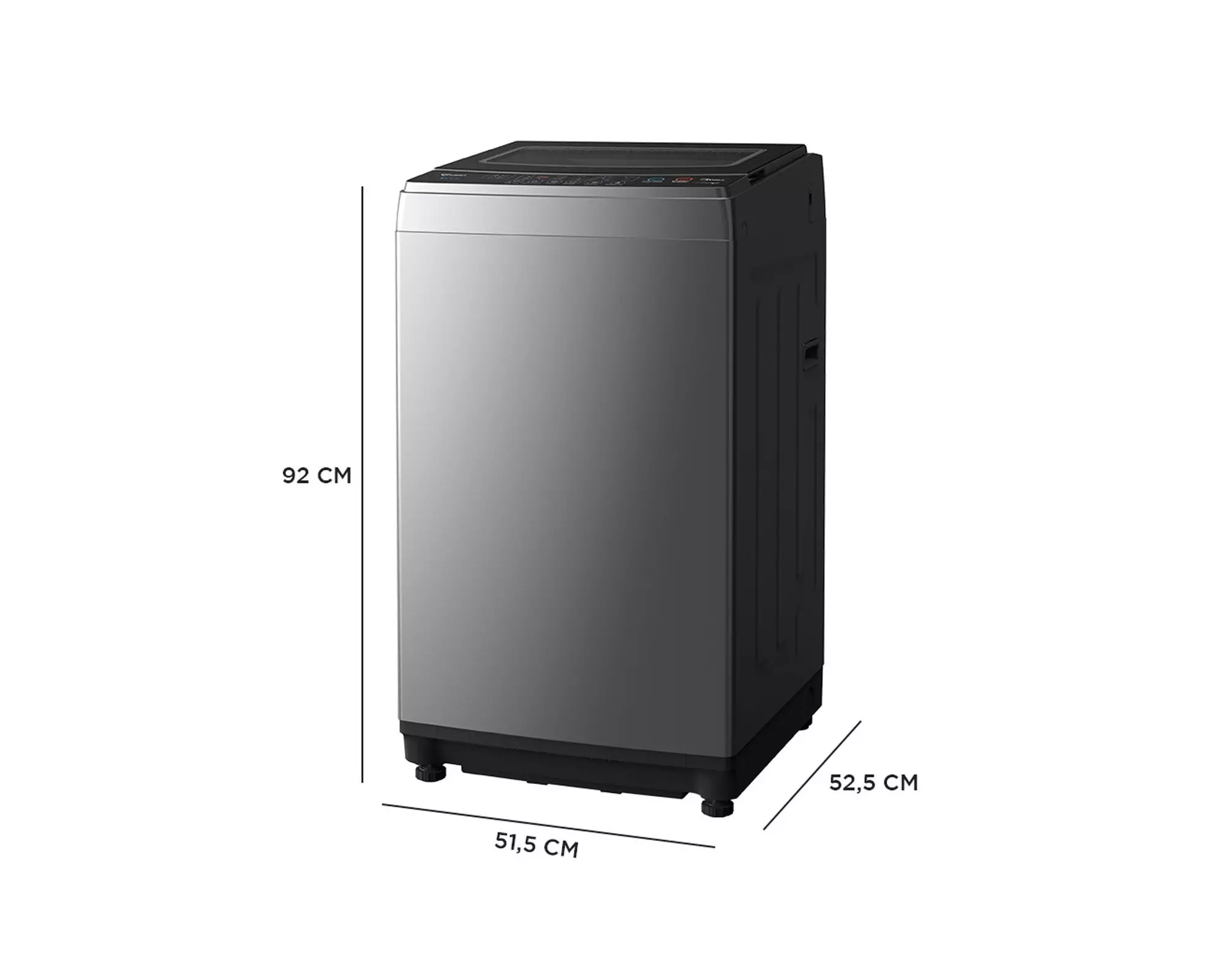 Lavadora carga superior 9 kg MLS-090GE04N gris Midea-5