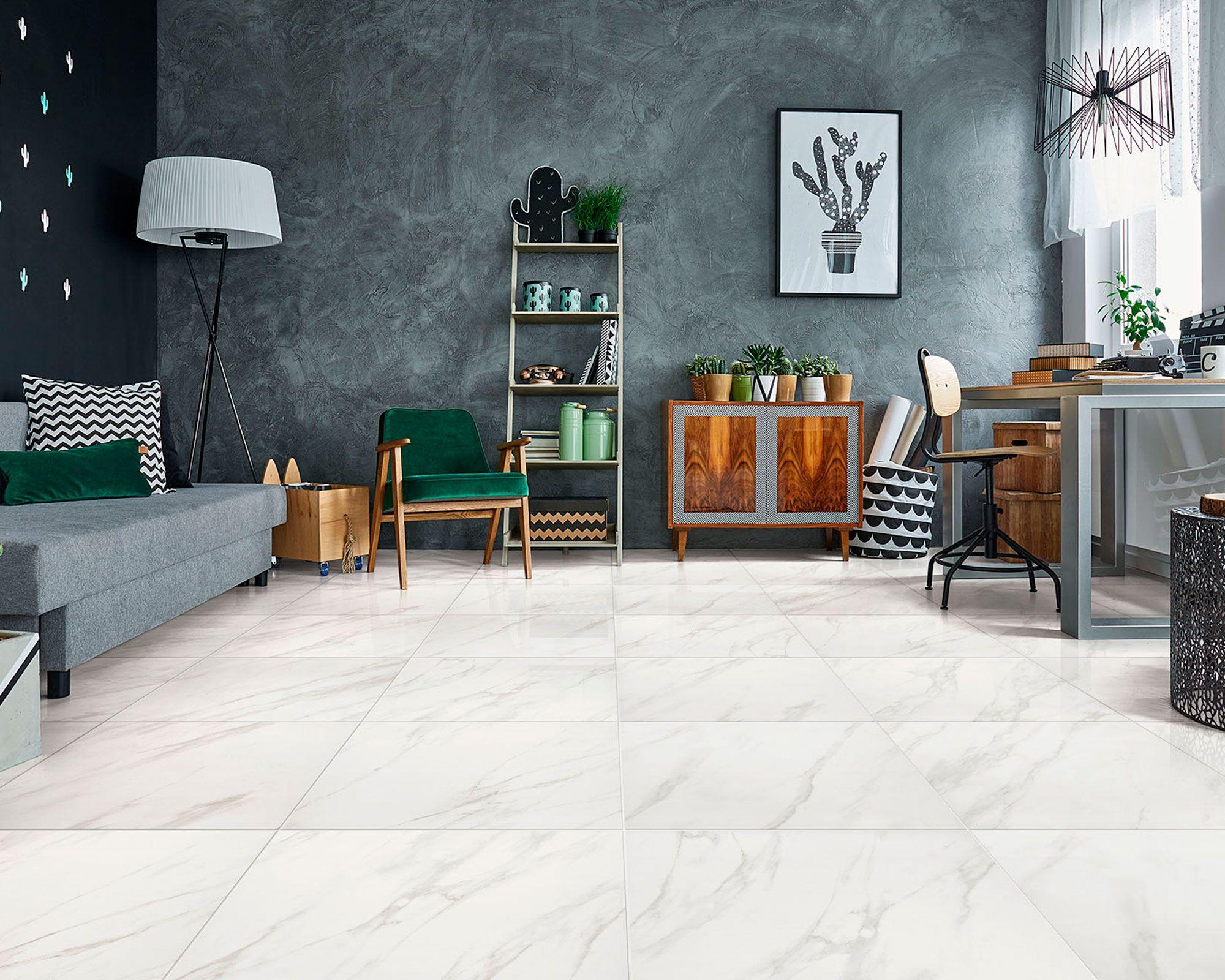 Porcelanato piso muro 61x61 cm Carrara mate 1,48 m2 Celima-2