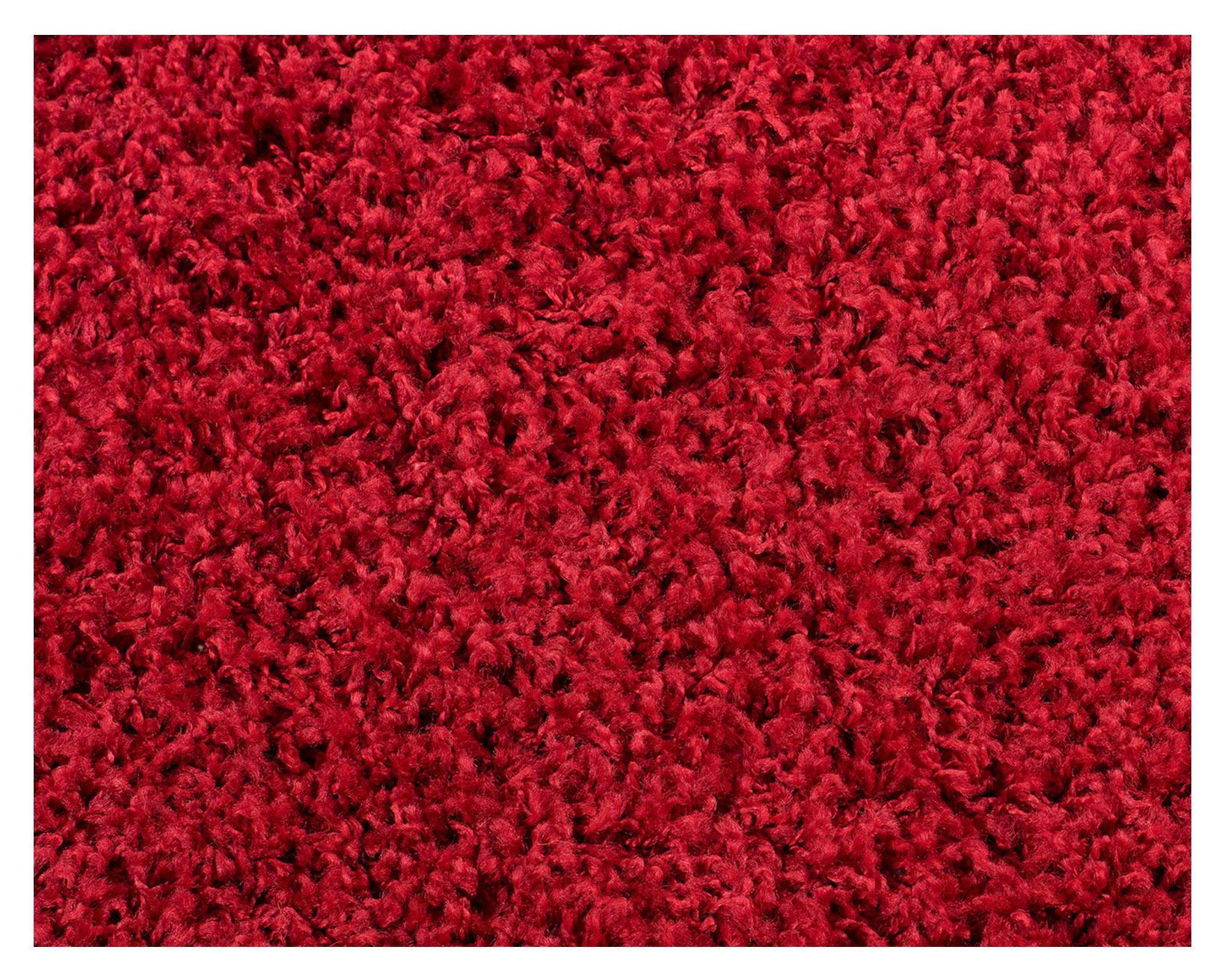 Alfombra shaggy 133x180 cm rojo Dib-1
