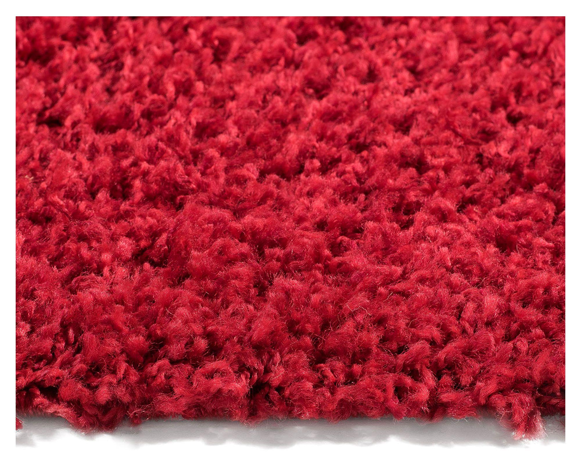 Alfombra shaggy 133x180 cm rojo Dib-2