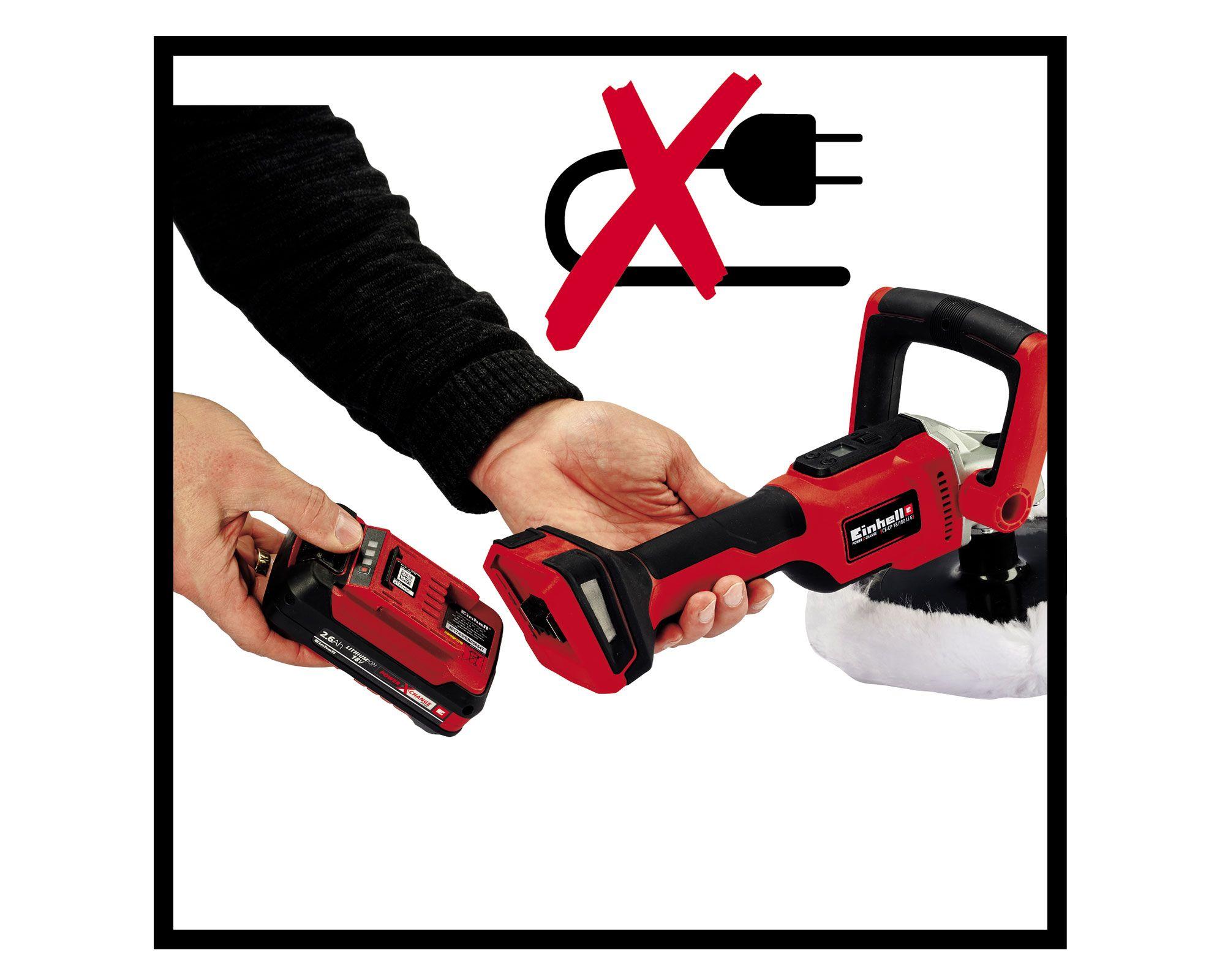 Pulidora/lijadora inalámbrica 18V CE-CP 18/180 Li E-Solo Einhell-2