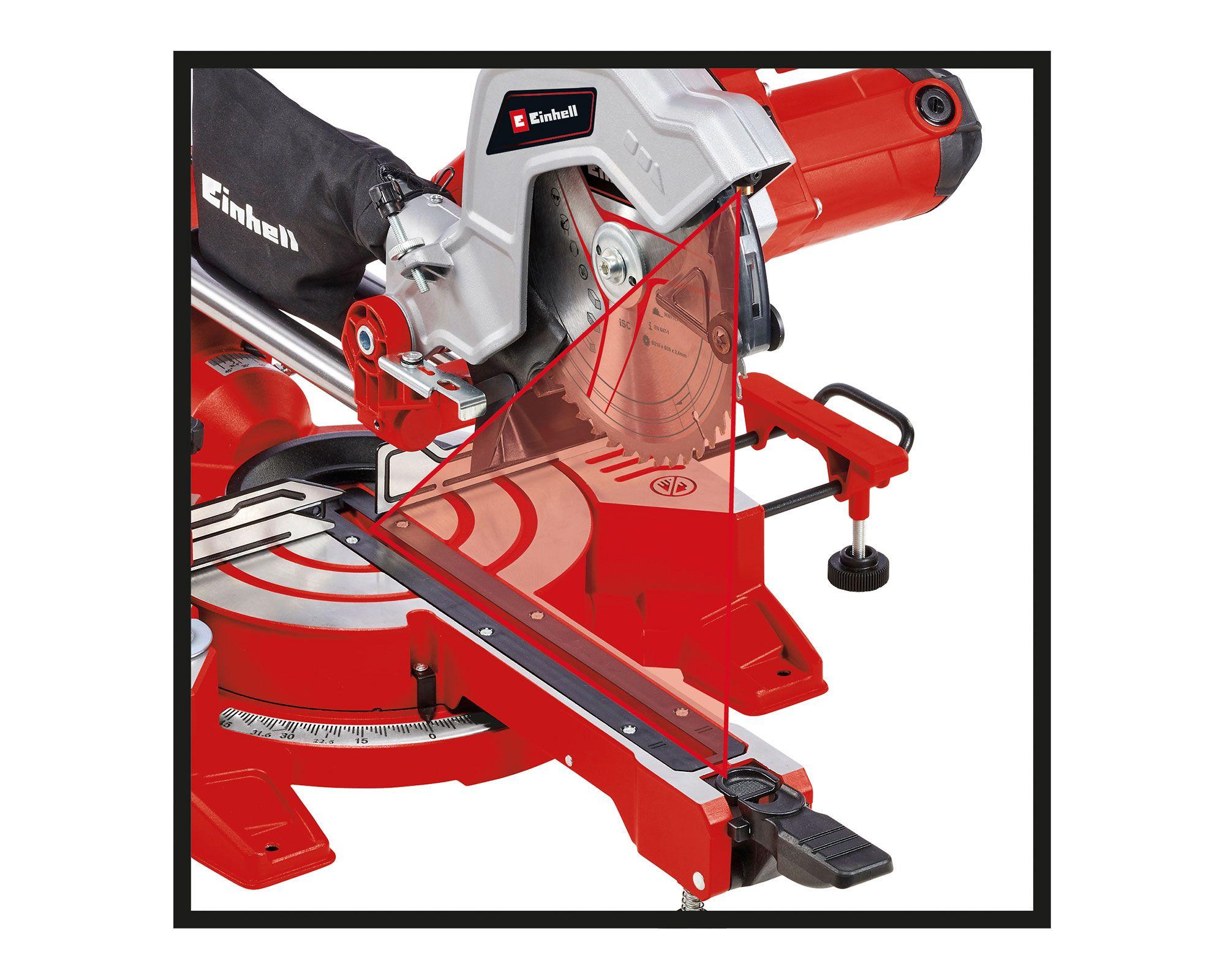 Ingleteadora telescópica 8'' 1500W TC-SM 216 Einhell-2