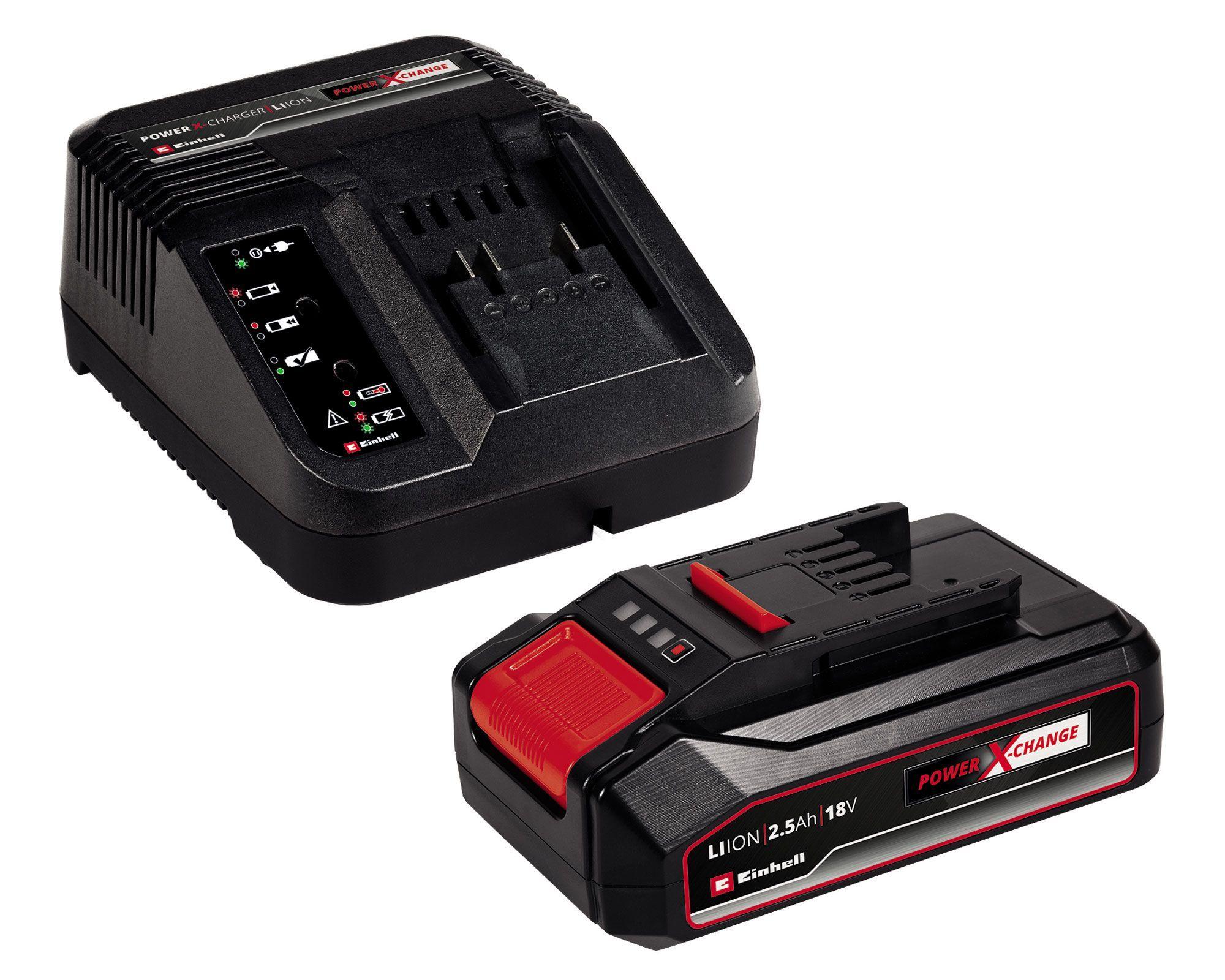 Batería 2.5 Ah 18V + cargador Power X-Change Einhell-0