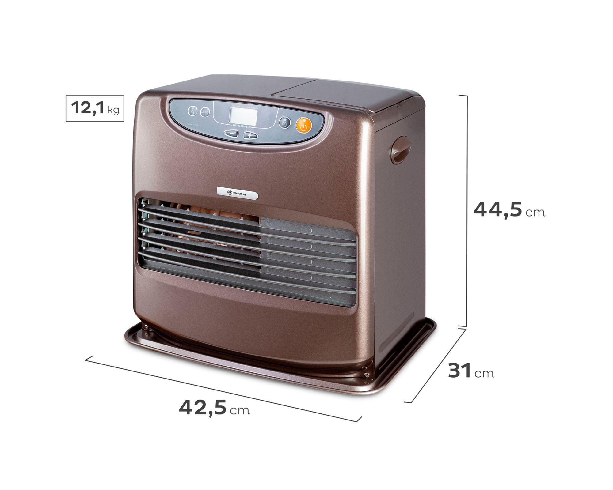 Estufa a parafina 4450W MFHK 590 Plus café platinado-6