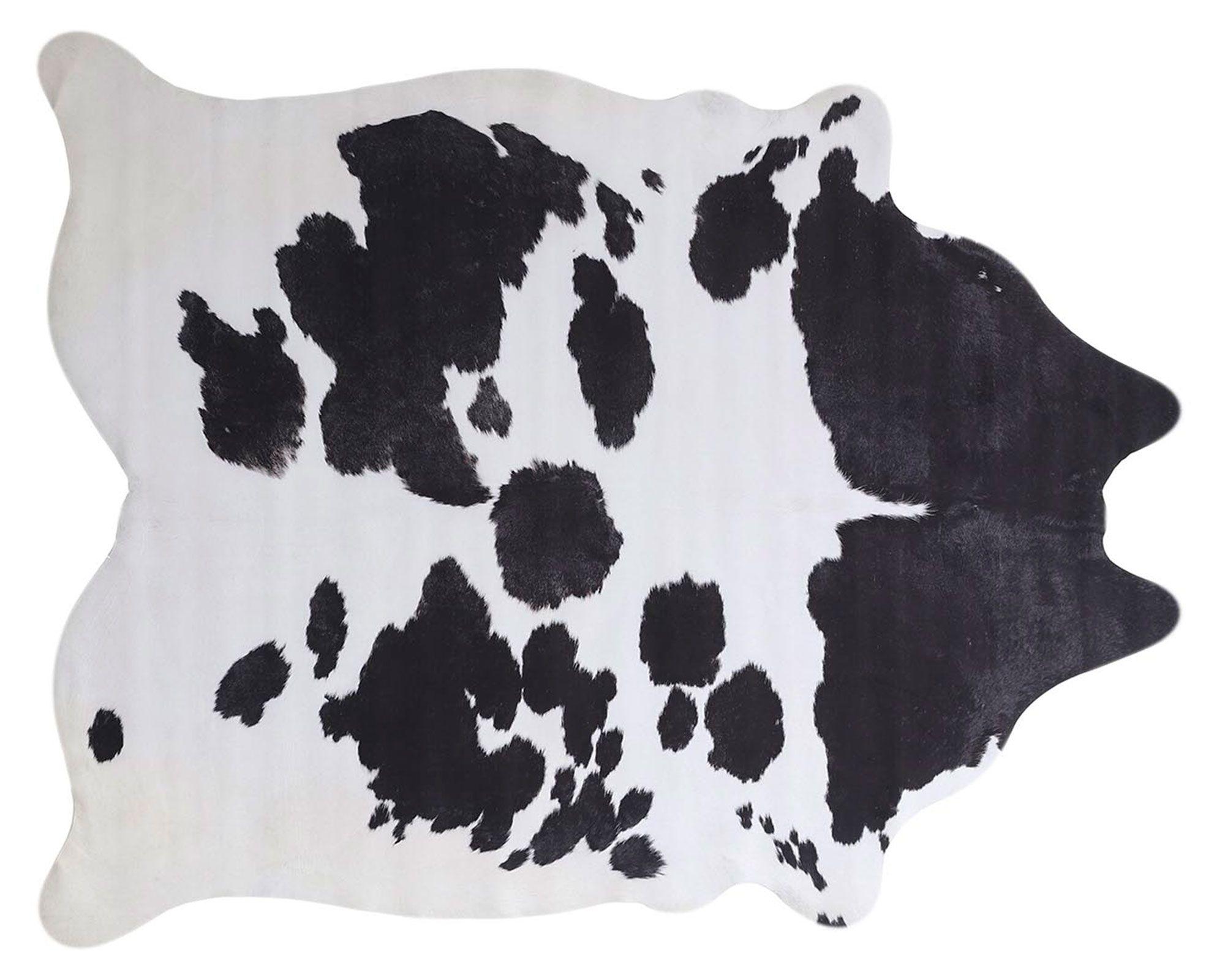 Alfombra 155x190 cm Cow negro blanco Dib-0