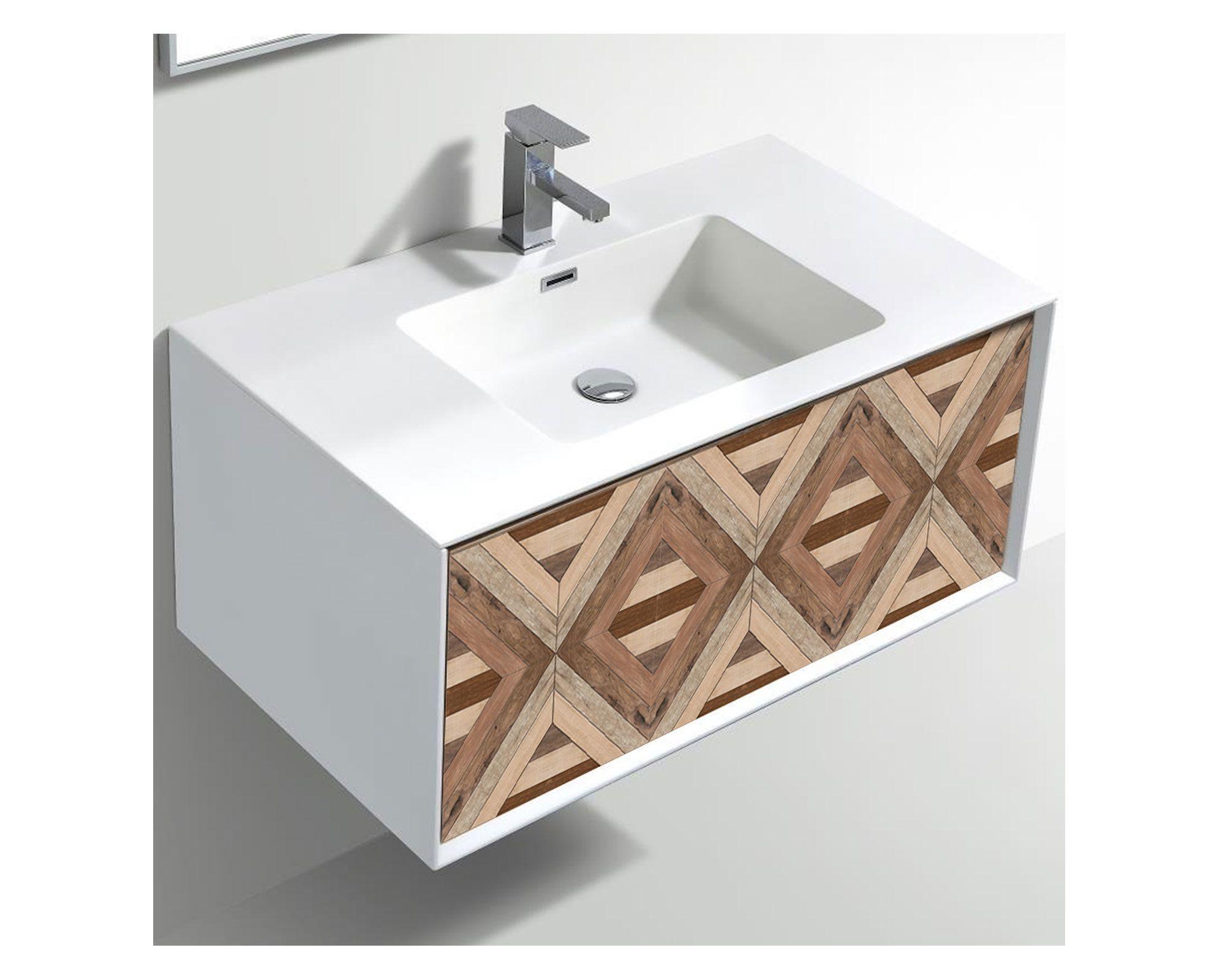 Vinilo adhesivo 33x33 cm madera 6 unidades-3