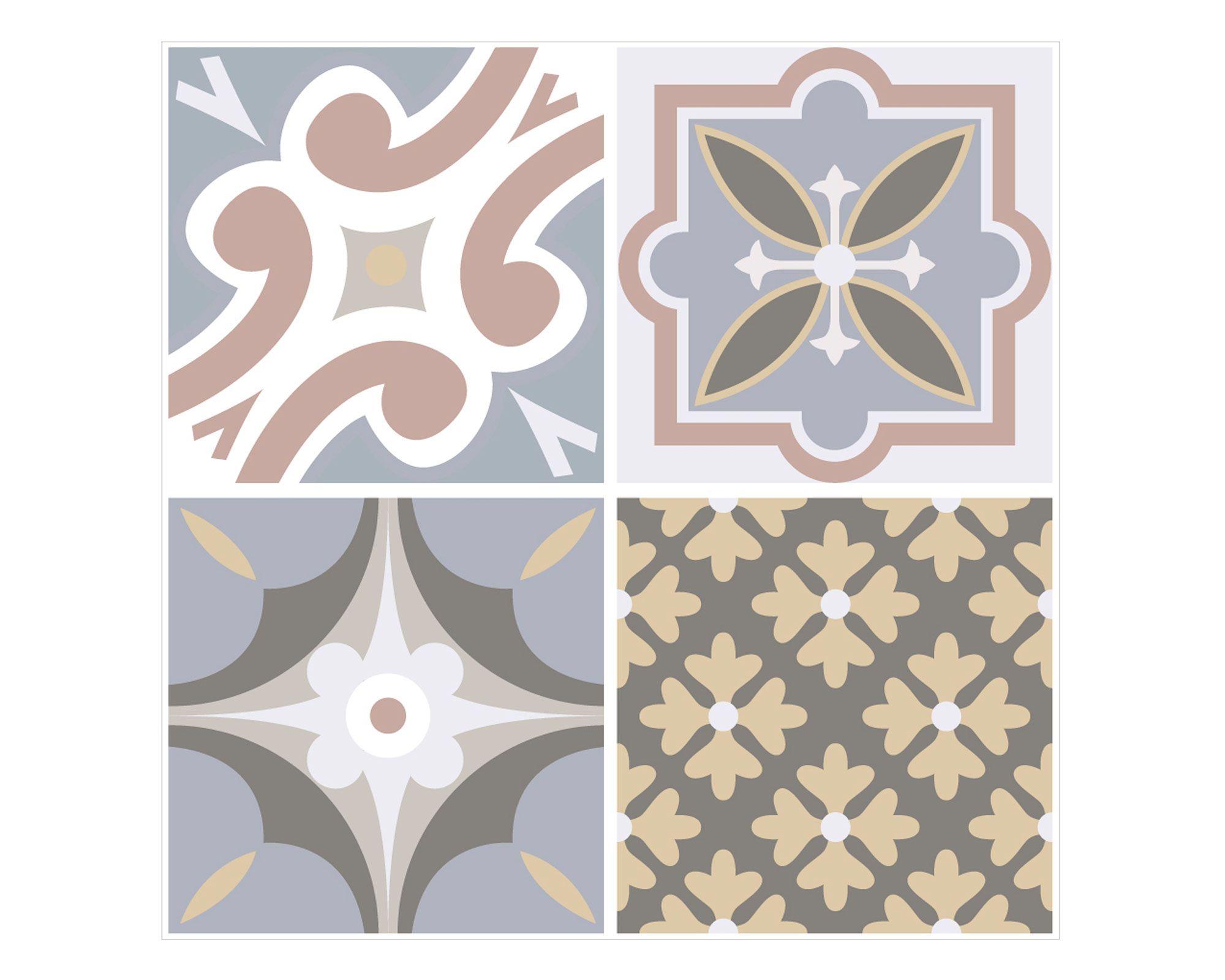 Vinilo adhesivo 33x33 cm Córdova 6 unidades-2