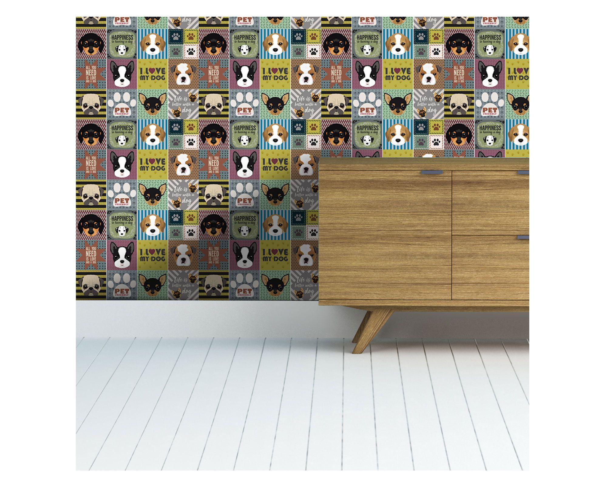 Vinilo adhesivo 15x15 cm Pets 12 unidades-2