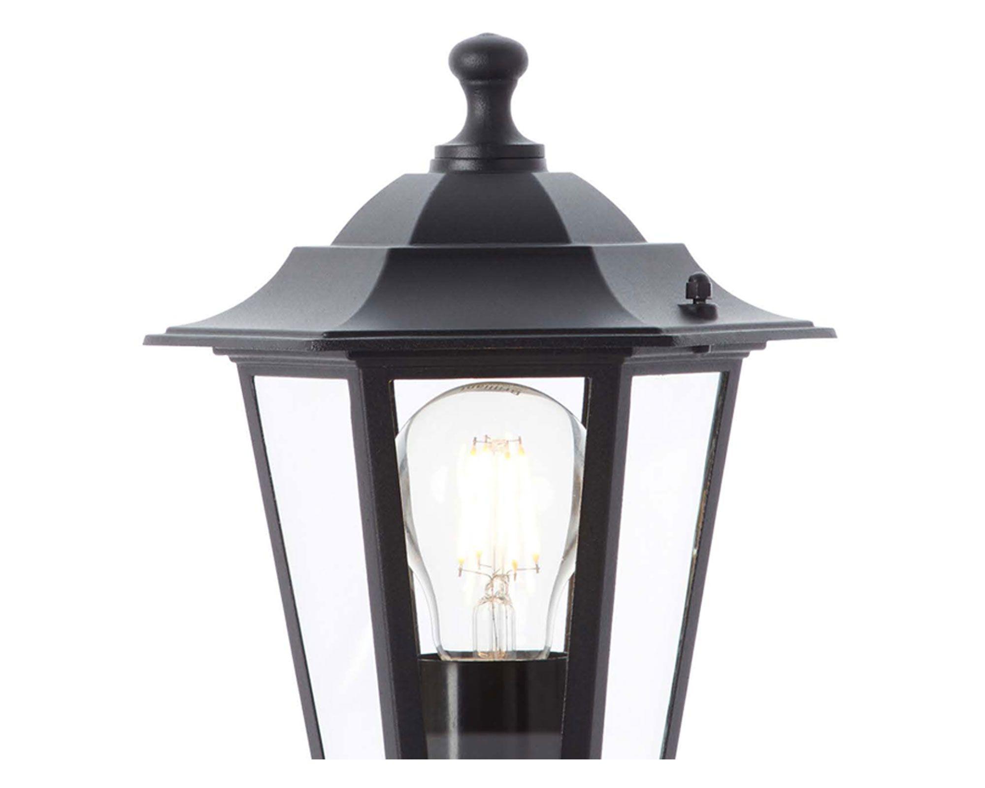 Farol base 1L E27 Yiyo negro Abitare-1