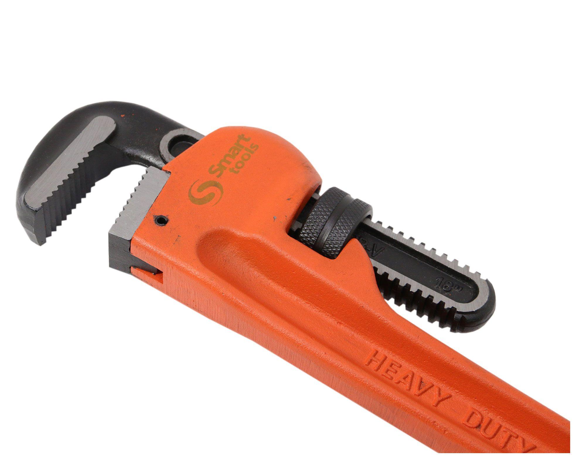 Llave Stillson 18'' boca recta Smart Tools-3
