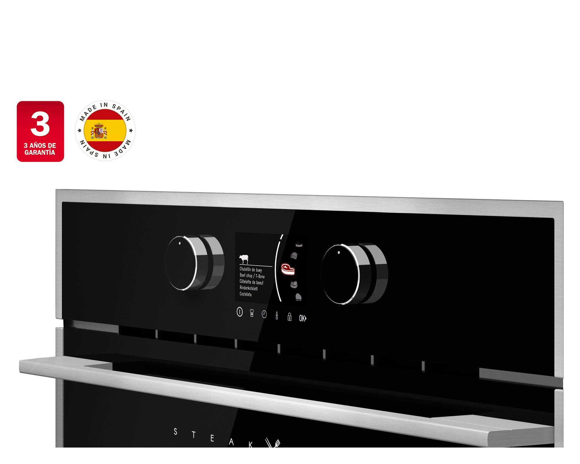 Horno empotrable 58 litros Steakmaster negro-4