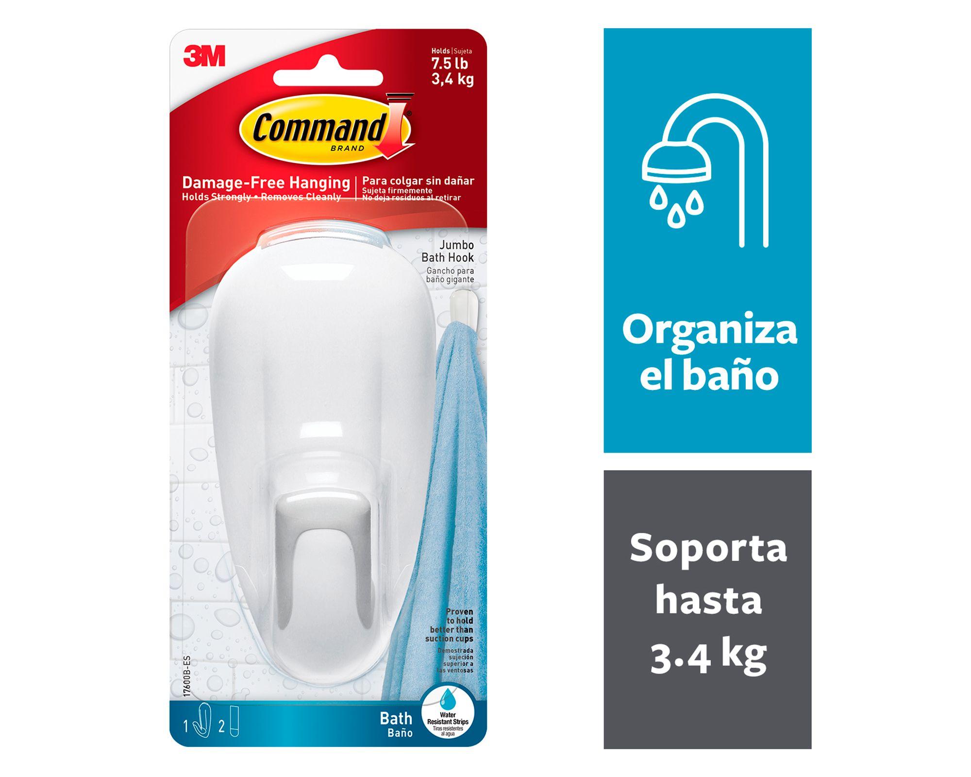 Gancho para baño blanco Command-7