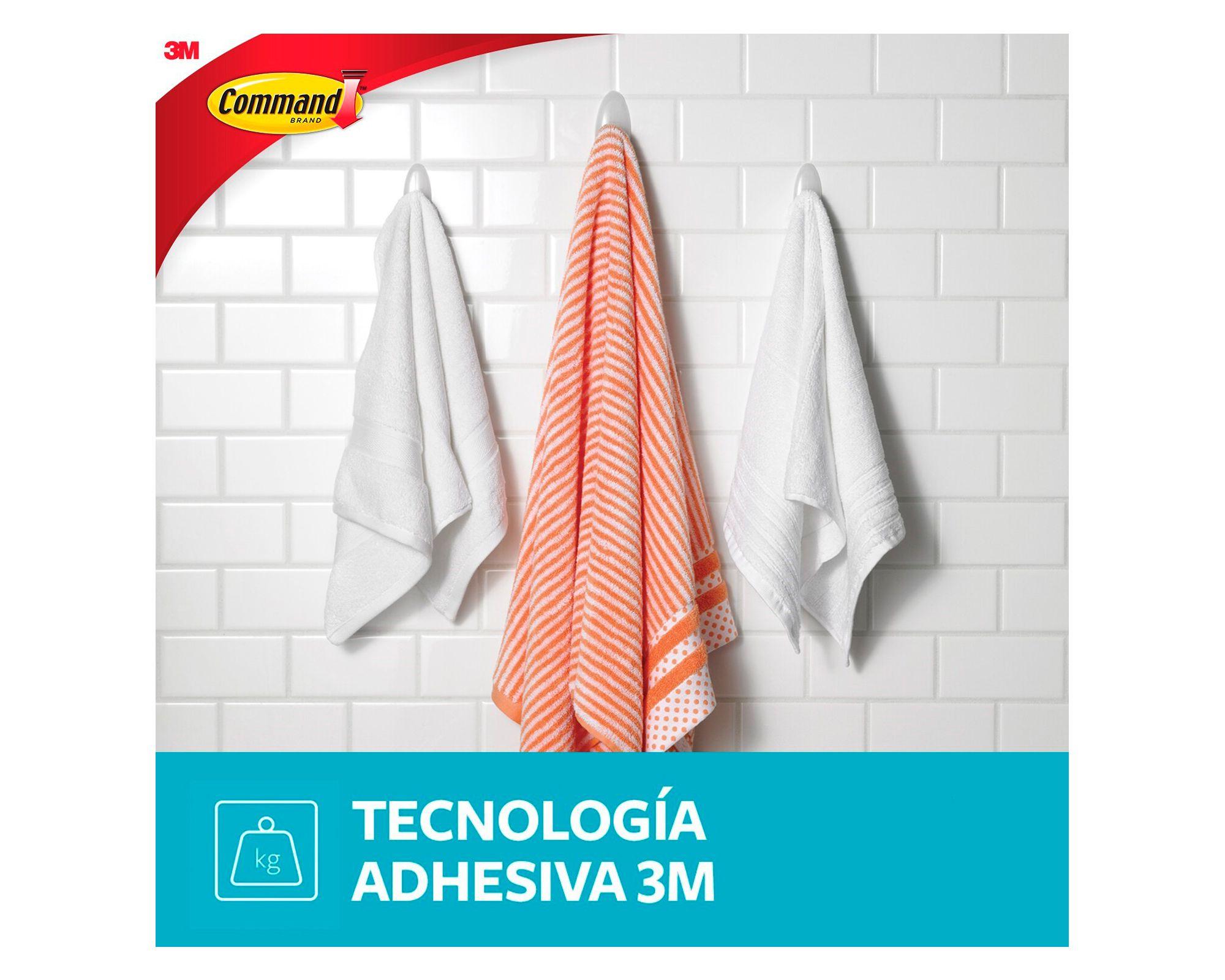 Gancho para baño blanco Command-3