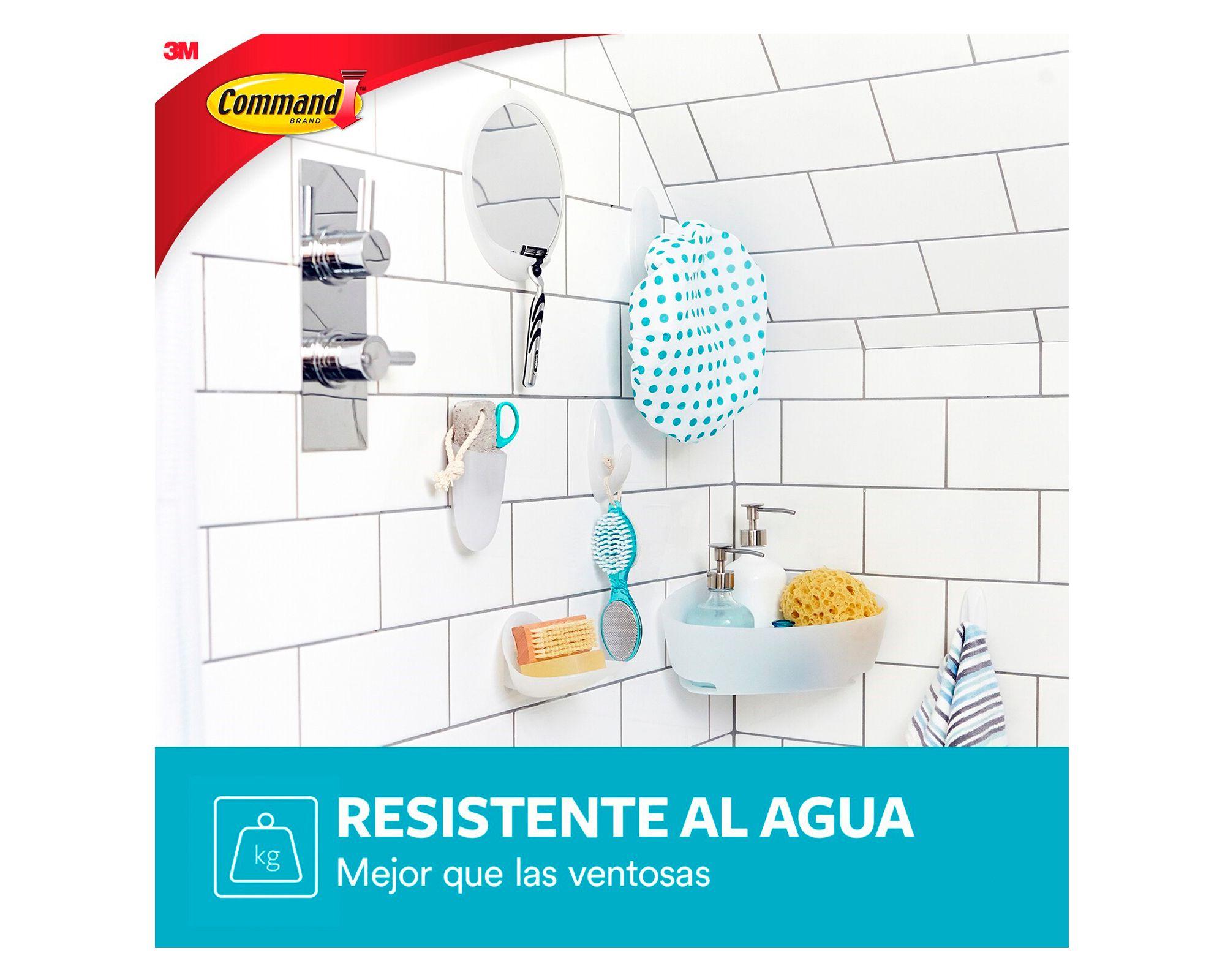 Gancho para baño blanco Command-2