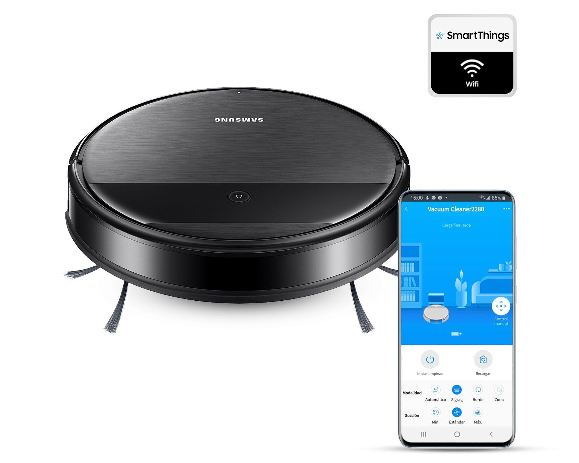 Aspiradora robot trapeadora PowerBot WI-FI VR05R5050WKZS negro Samsung-0