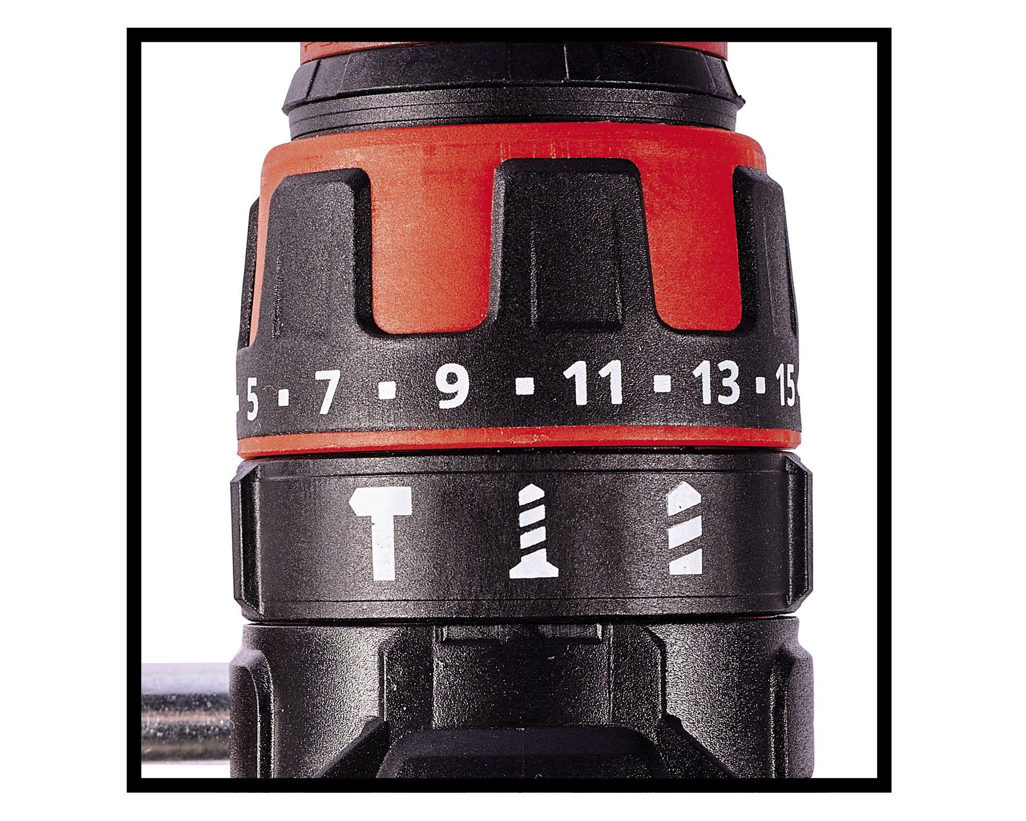 Taladro inalámbrico 18V 13mm TE-CD 18/48 LI-I + 2 baterías 2,0 Ah Einhell-4