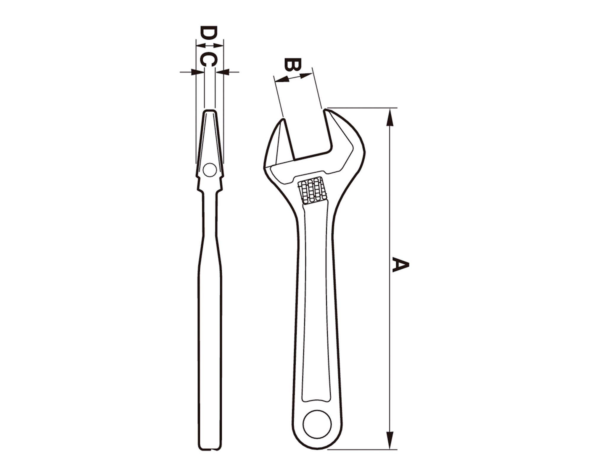 Llave francesa 10'' 8072 C Bahco-6