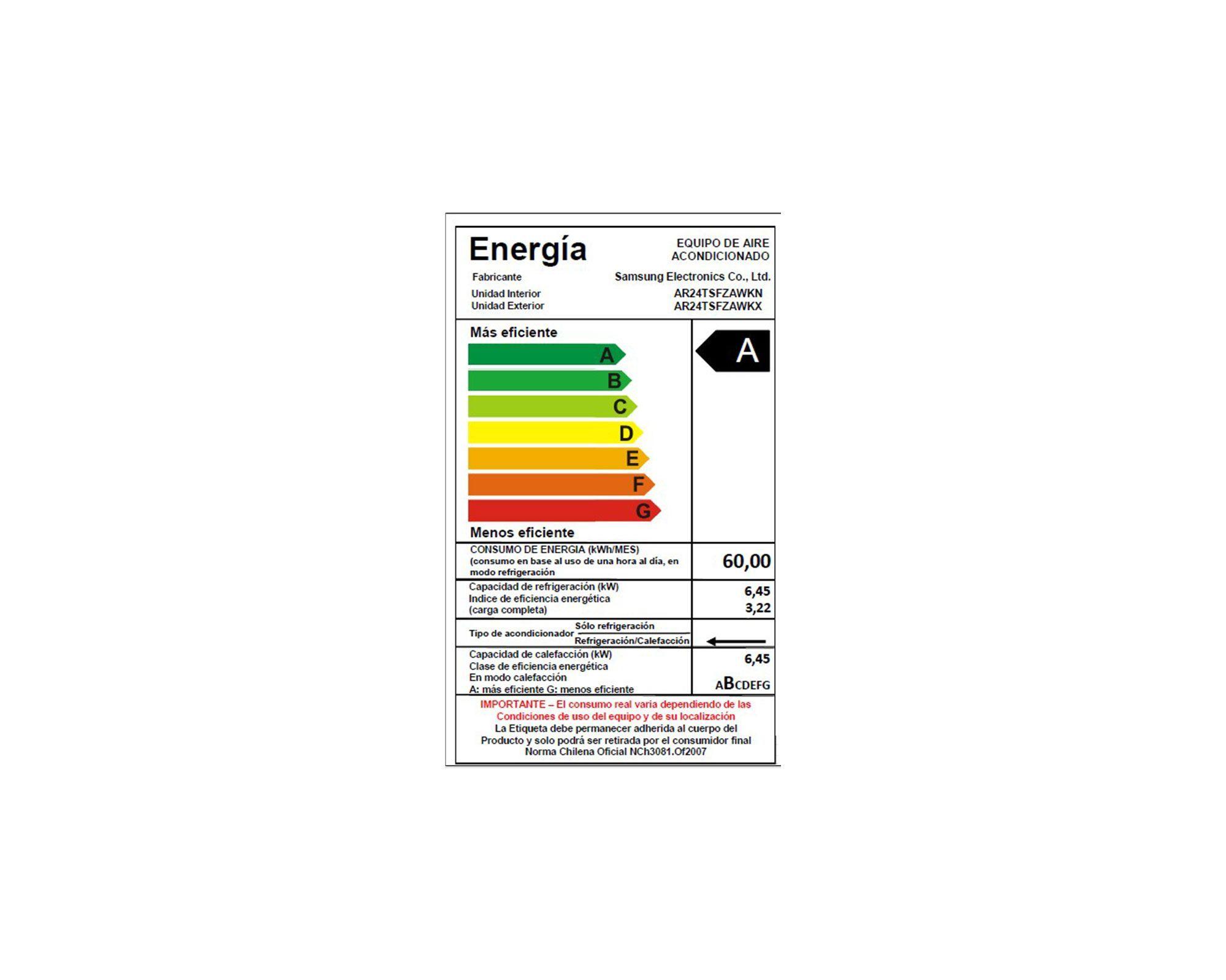 Aire Acondicionado Split Inverter 24000 BTU WIFI Samsung AR24TSFZAWK/ZS-9