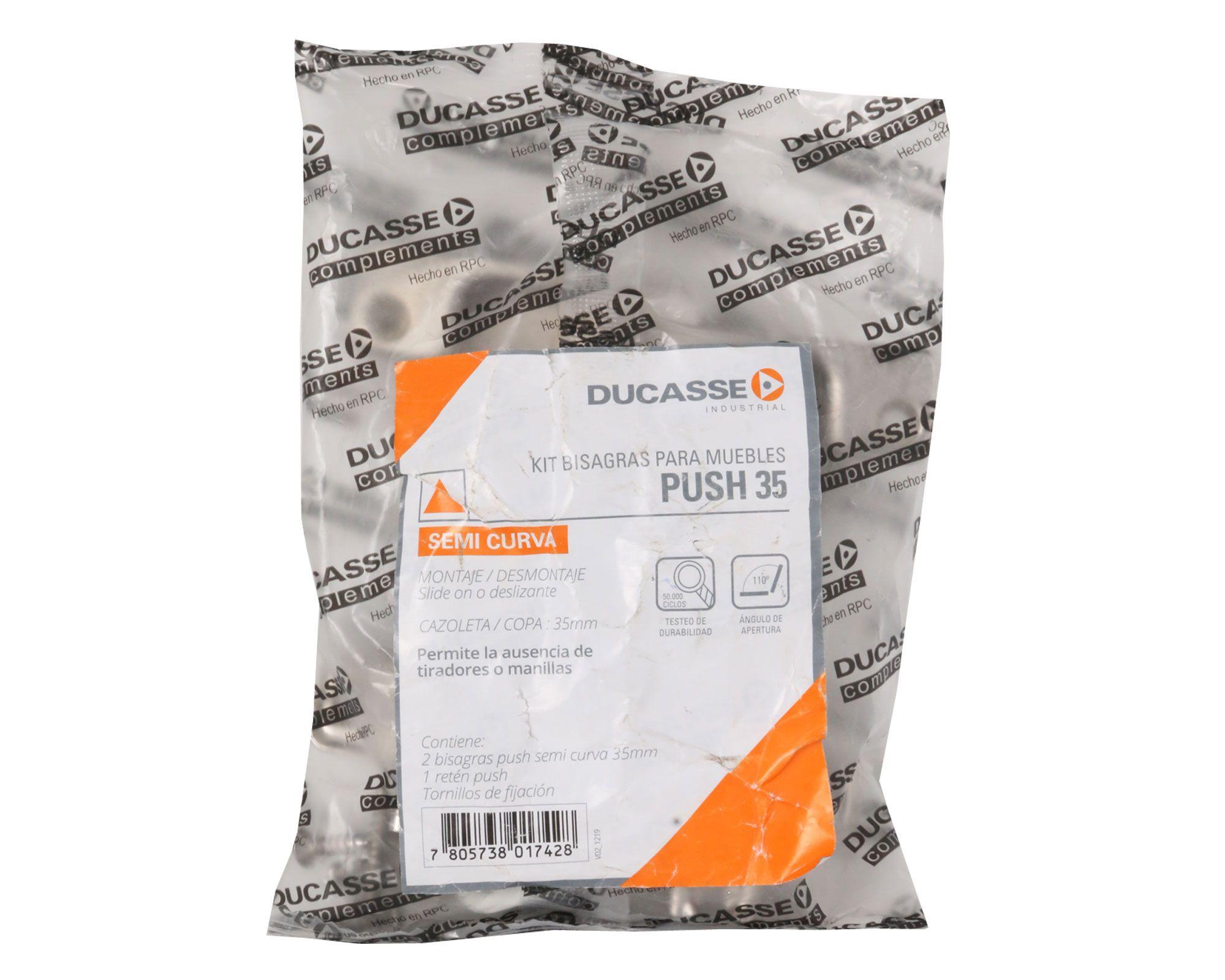 Bisagra push 35 mm semi curva 2 unidades Ducasse-3
