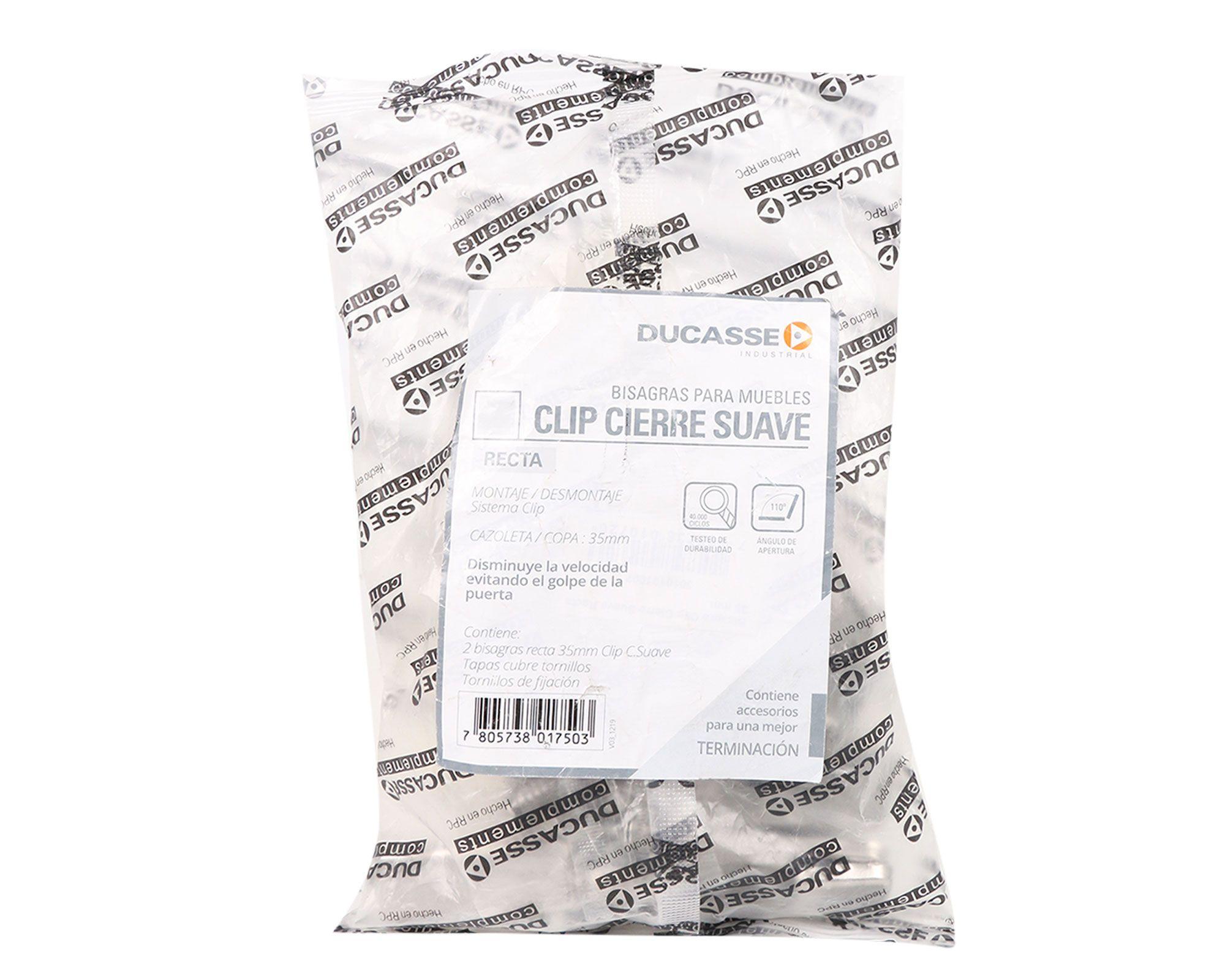 Bisagra recta 35 mm 2 unidades Ducasse-3